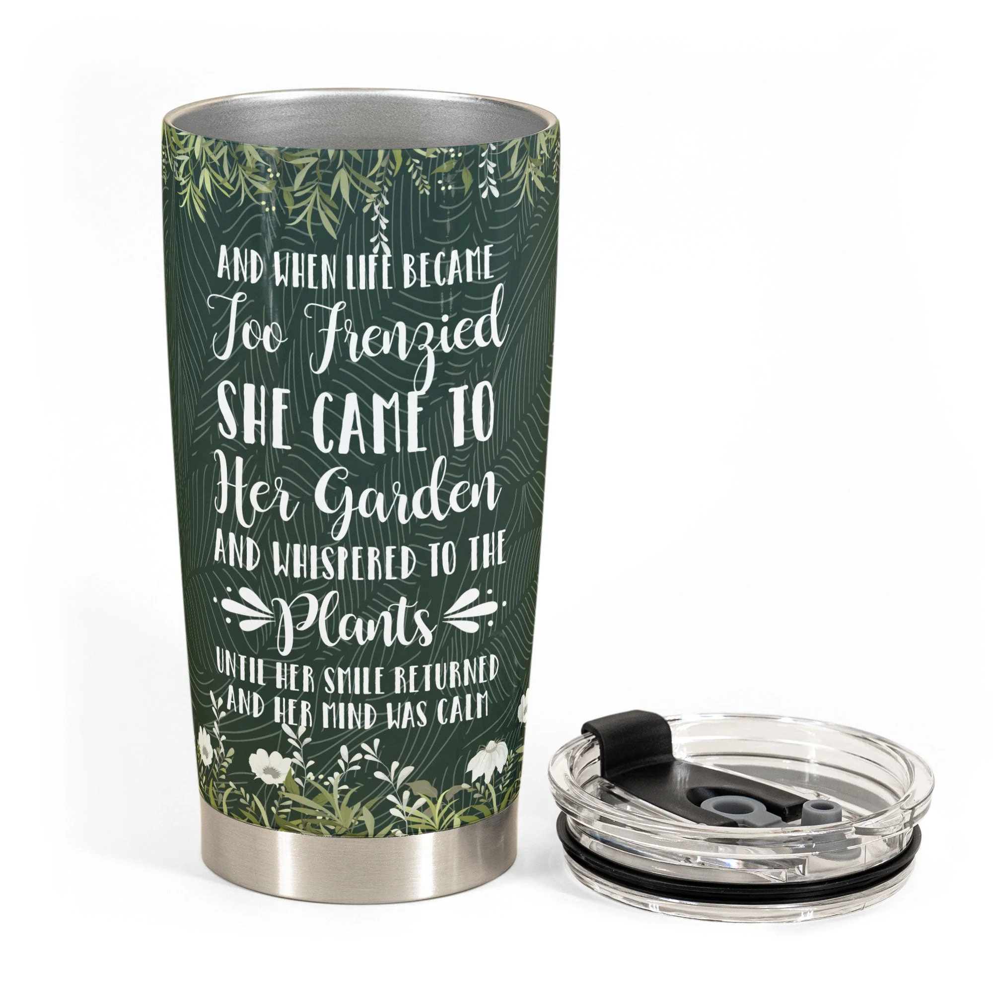 Whispered To The Plants - Personalized Tumbler Cup - Image 3