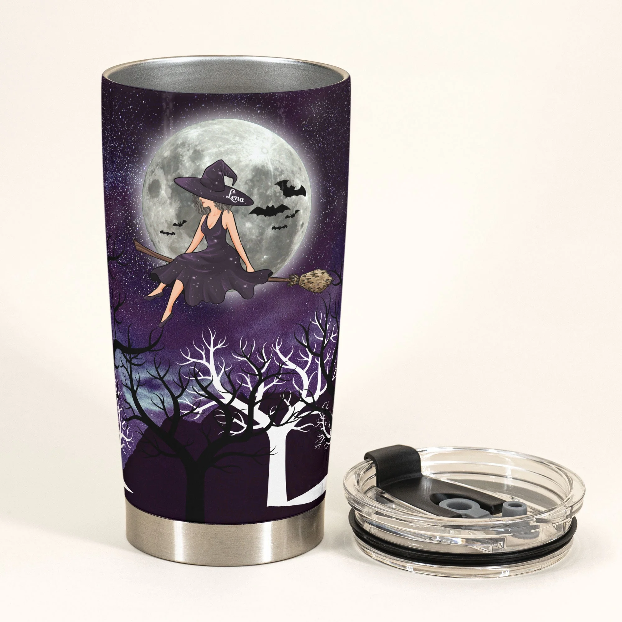 Wicked Witch Of Everything - Personalized Tumbler Cup - Witch Lady - Image 3