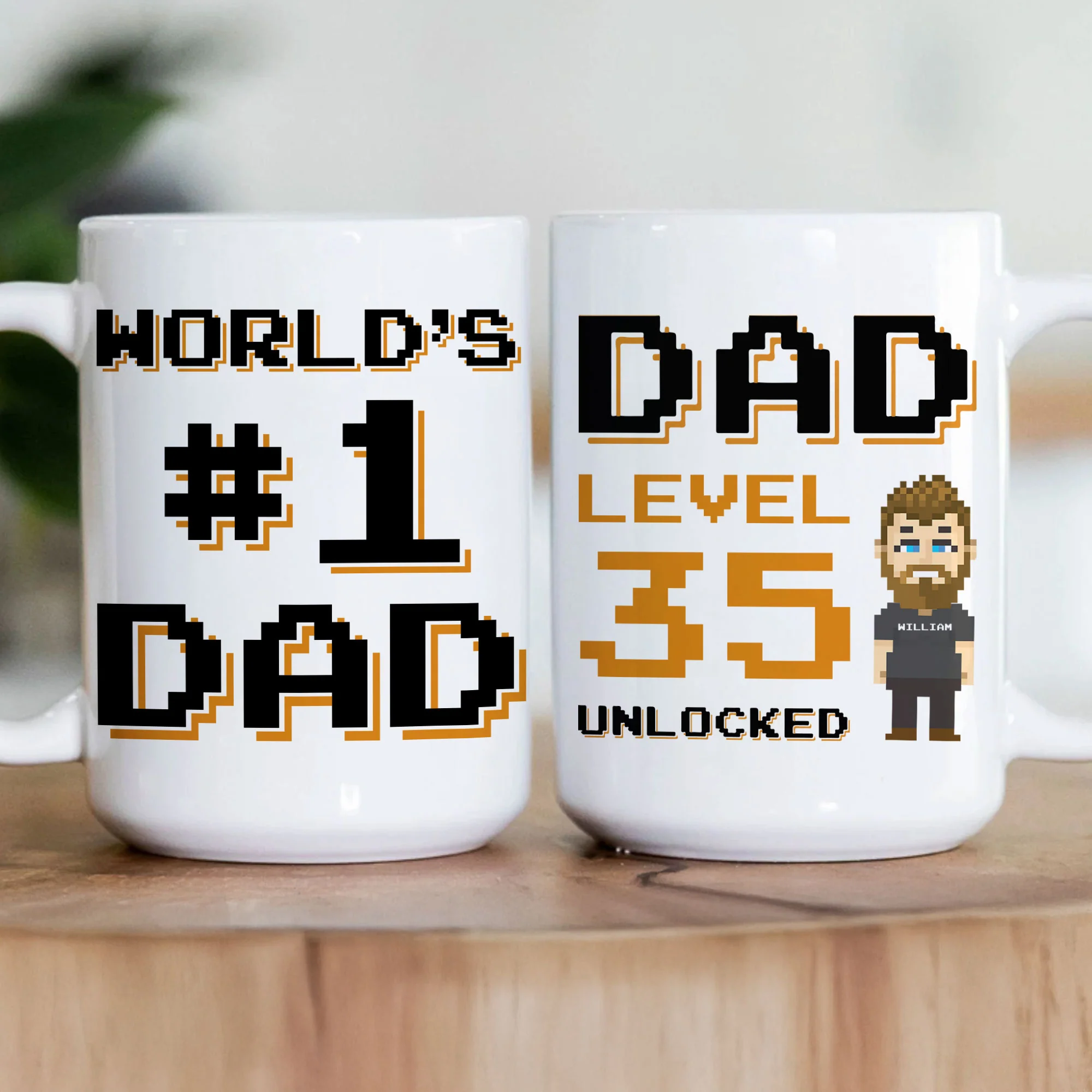 World's #1 Dad - Personalized Mug - Father's Day, Birthday Gift For Husband, Dad, Father, Daddy, Papa - Image 3