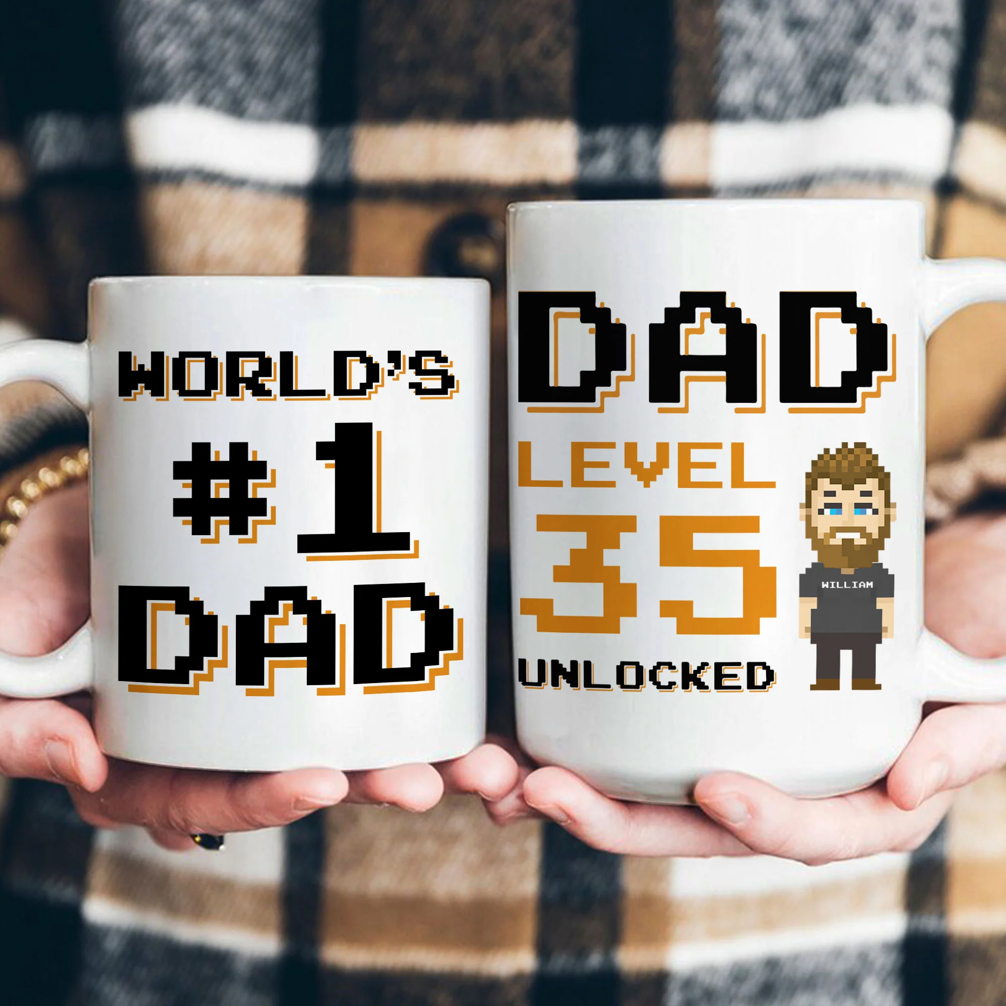 World's #1 Dad - Personalized Mug - Father's Day, Birthday Gift For Husband, Dad, Father, Daddy, Papa - Image 4