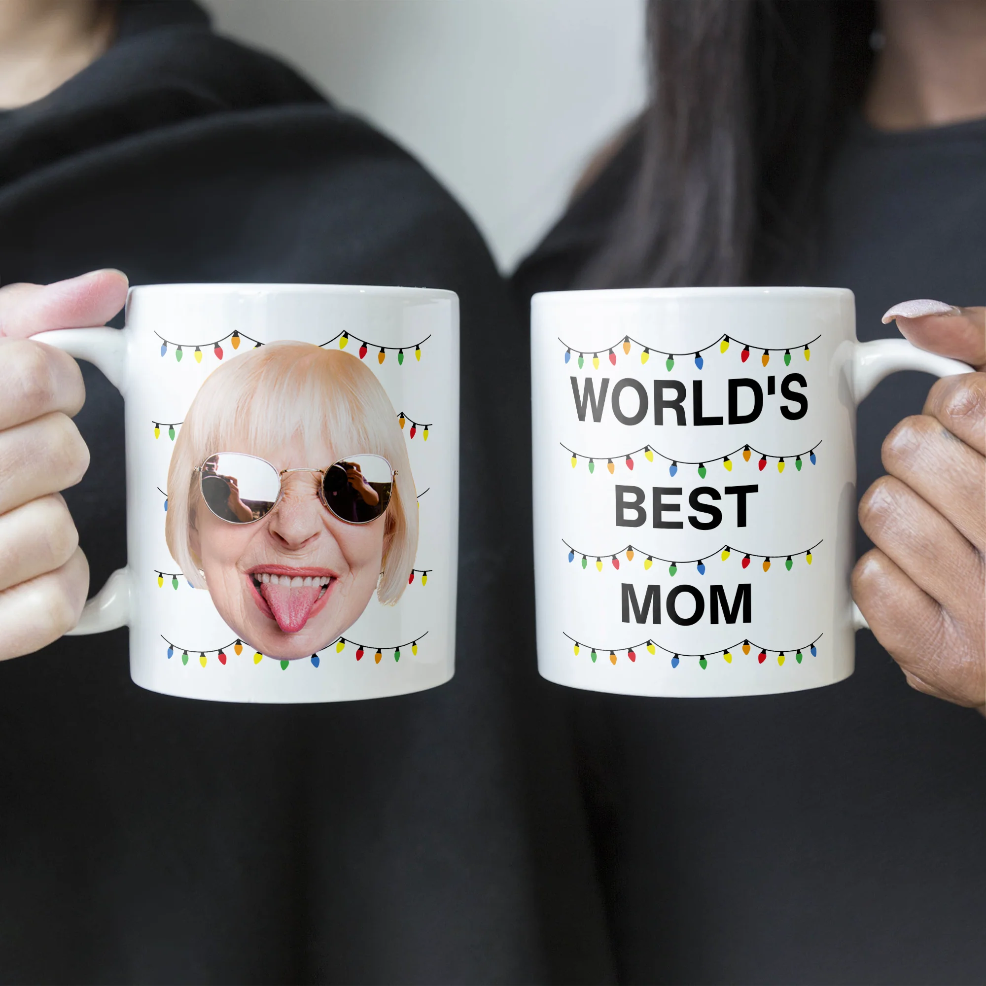World's Best Mom Funny Custom Face - Personalized Photo Mug - Image 5