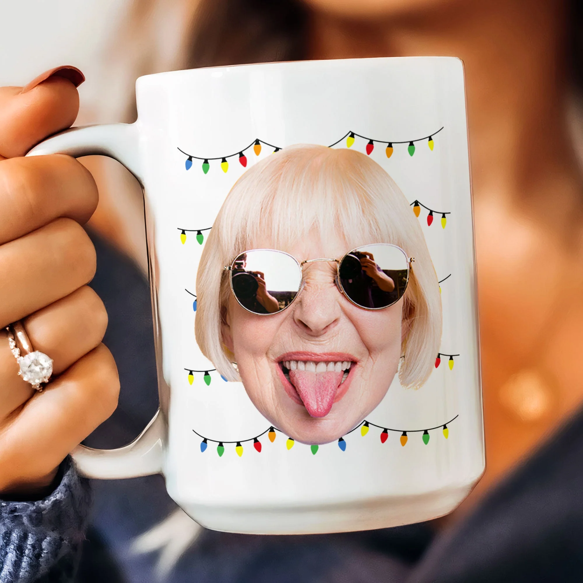 World's Best Mom Funny Custom Face - Personalized Photo Mug - Image 9