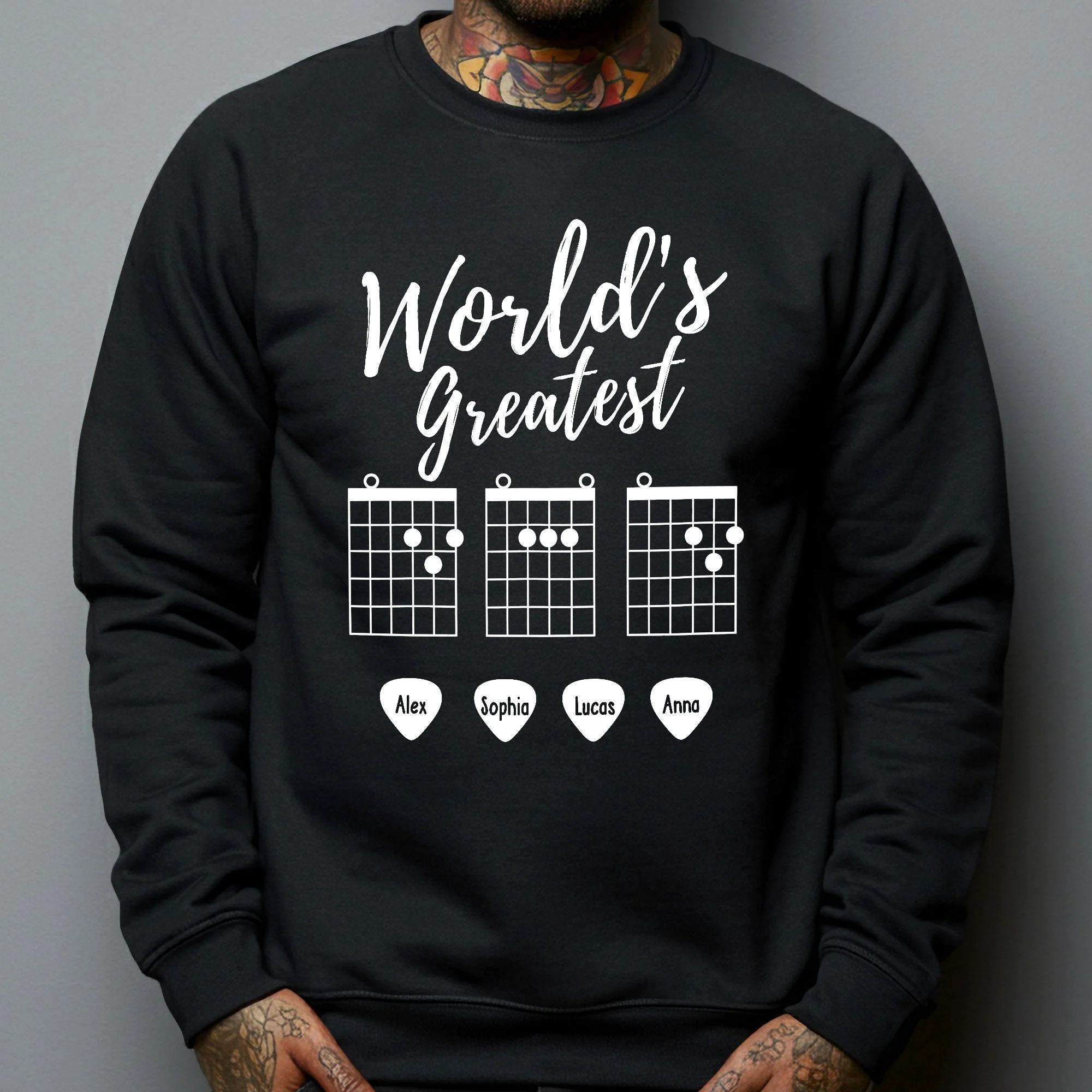 World's Greatest Guitarist Dad - Personalized Shirt - Image 4