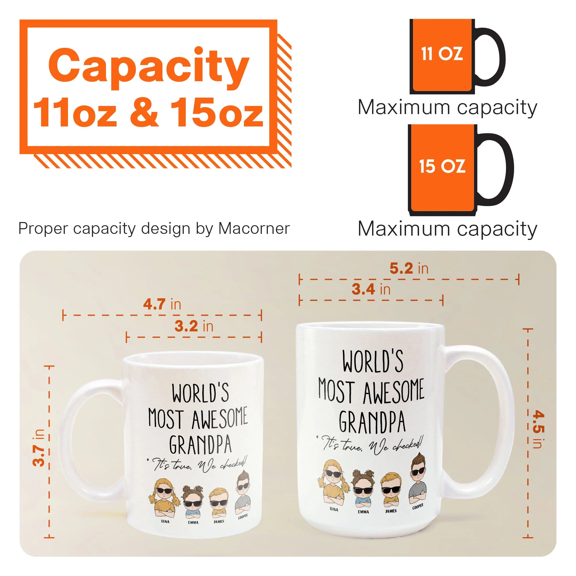 World's Most Awesome Grandpa - Personalized Mug - Image 6