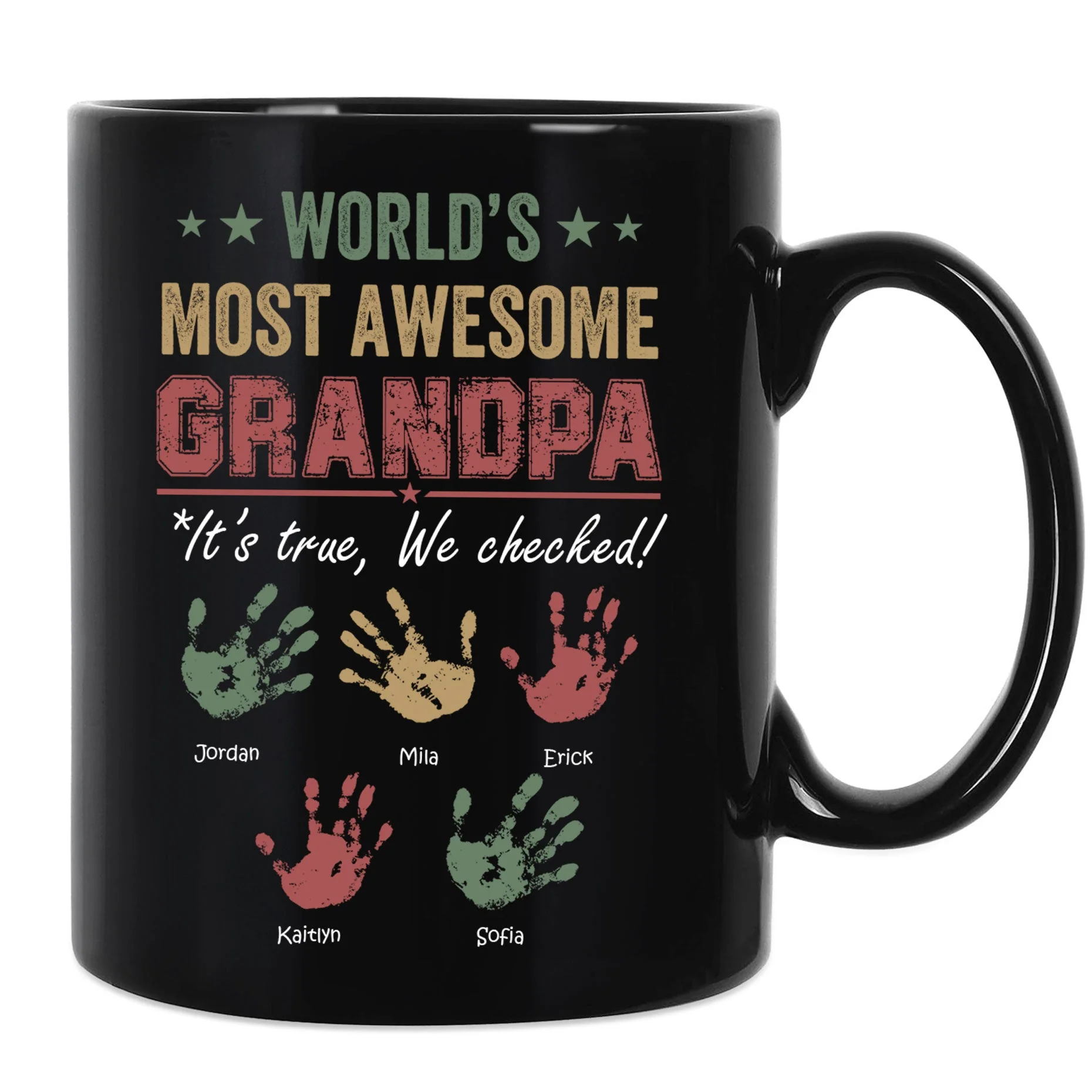 World's Most Awesome Grandpa - Personalized Mug - Ver 2 - Image 3