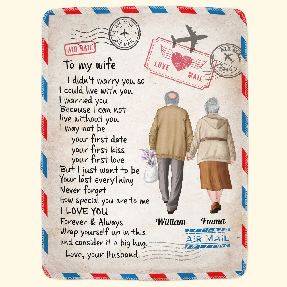 Wrap Yourself Up In This Blanket - Personalized Wife Blanket - Image 2