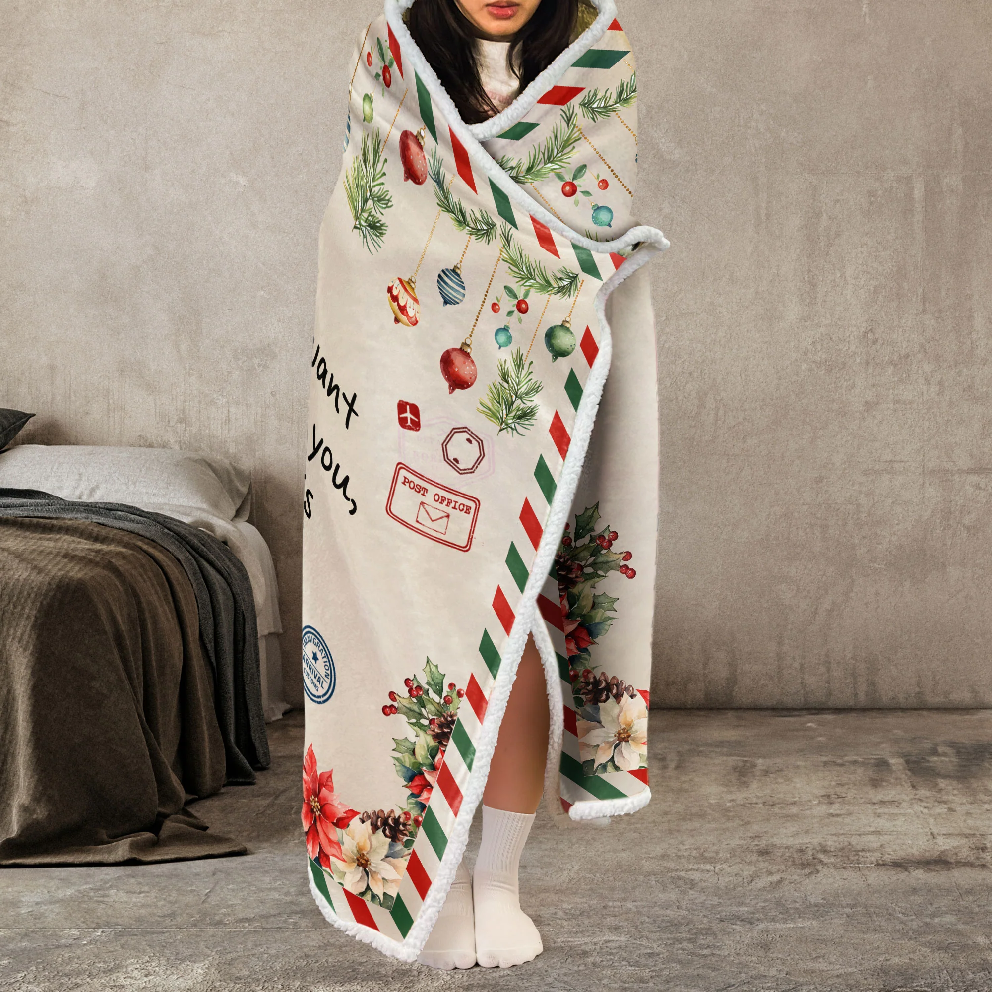 Wrap Yourself Up In This Consider It A Big Hug - Personalized Wearable Blanket Hoodie - Image 4