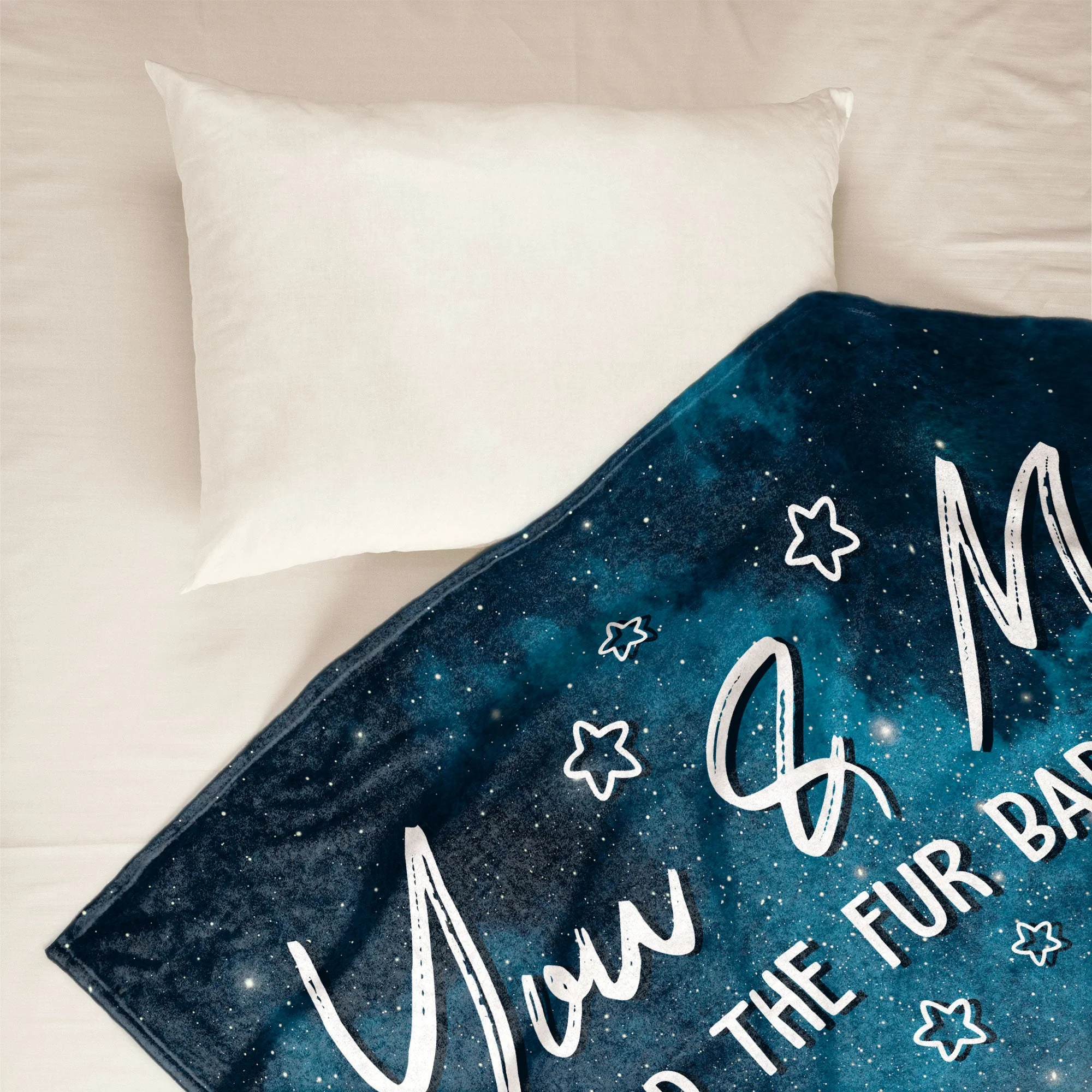 You And Me & The Fur Babies - Personalized Pet Blanket - Image 2