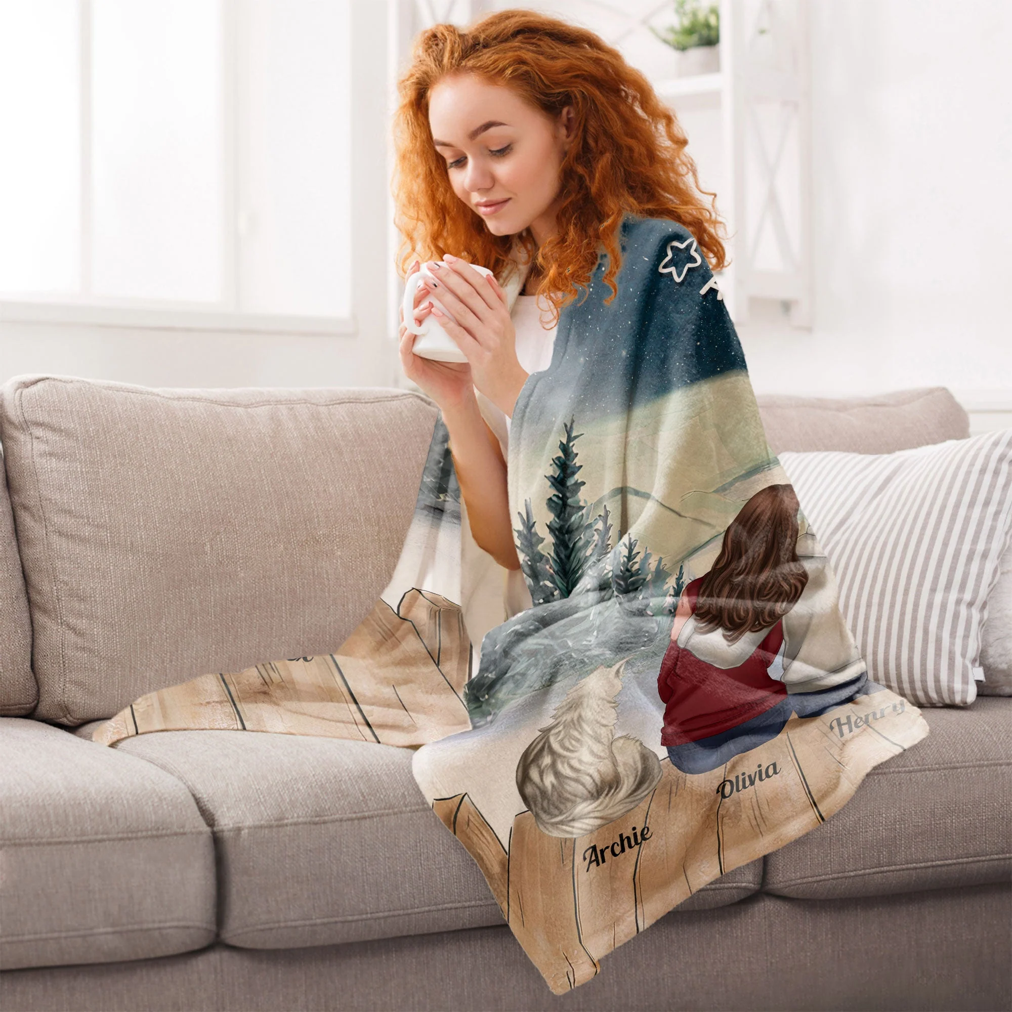 You And Me & The Fur Babies - Personalized Pet Blanket - Image 6