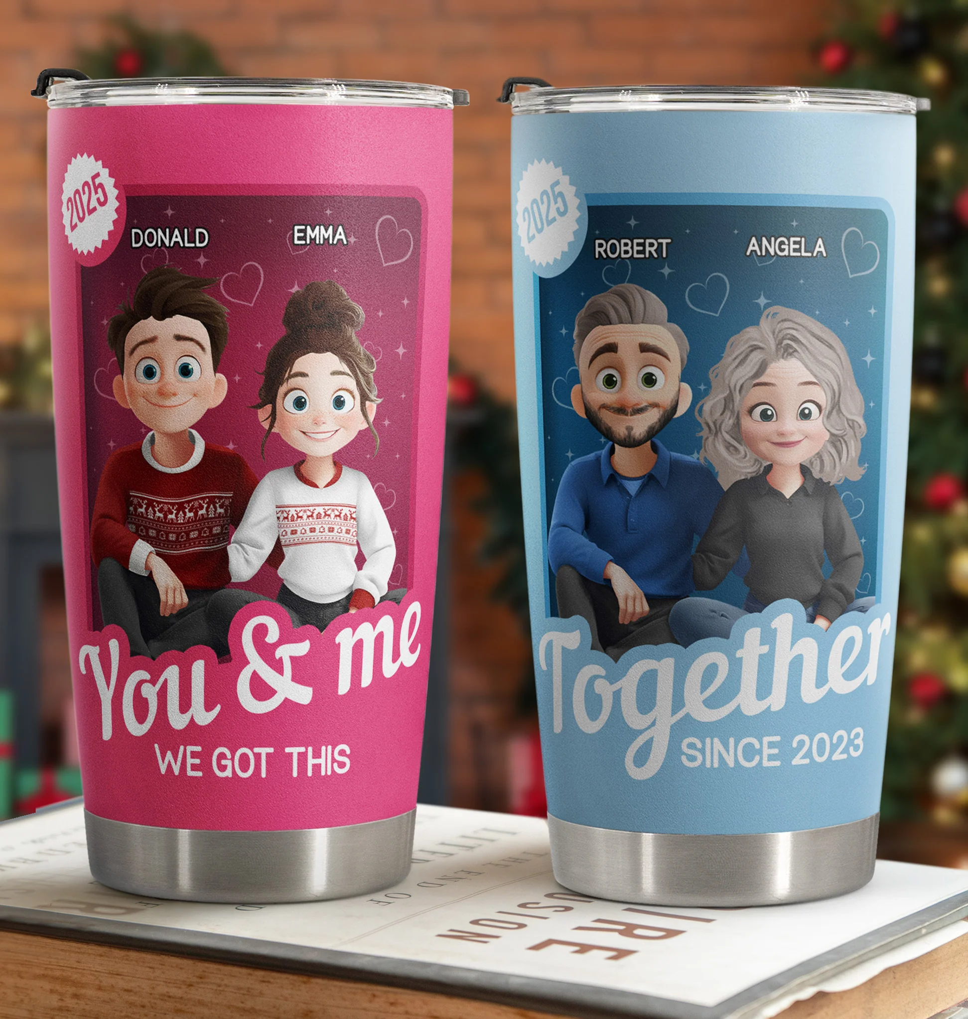 You And Me We Got This - Couple Toy Box - Personalized Tumbler Cup - Image 2
