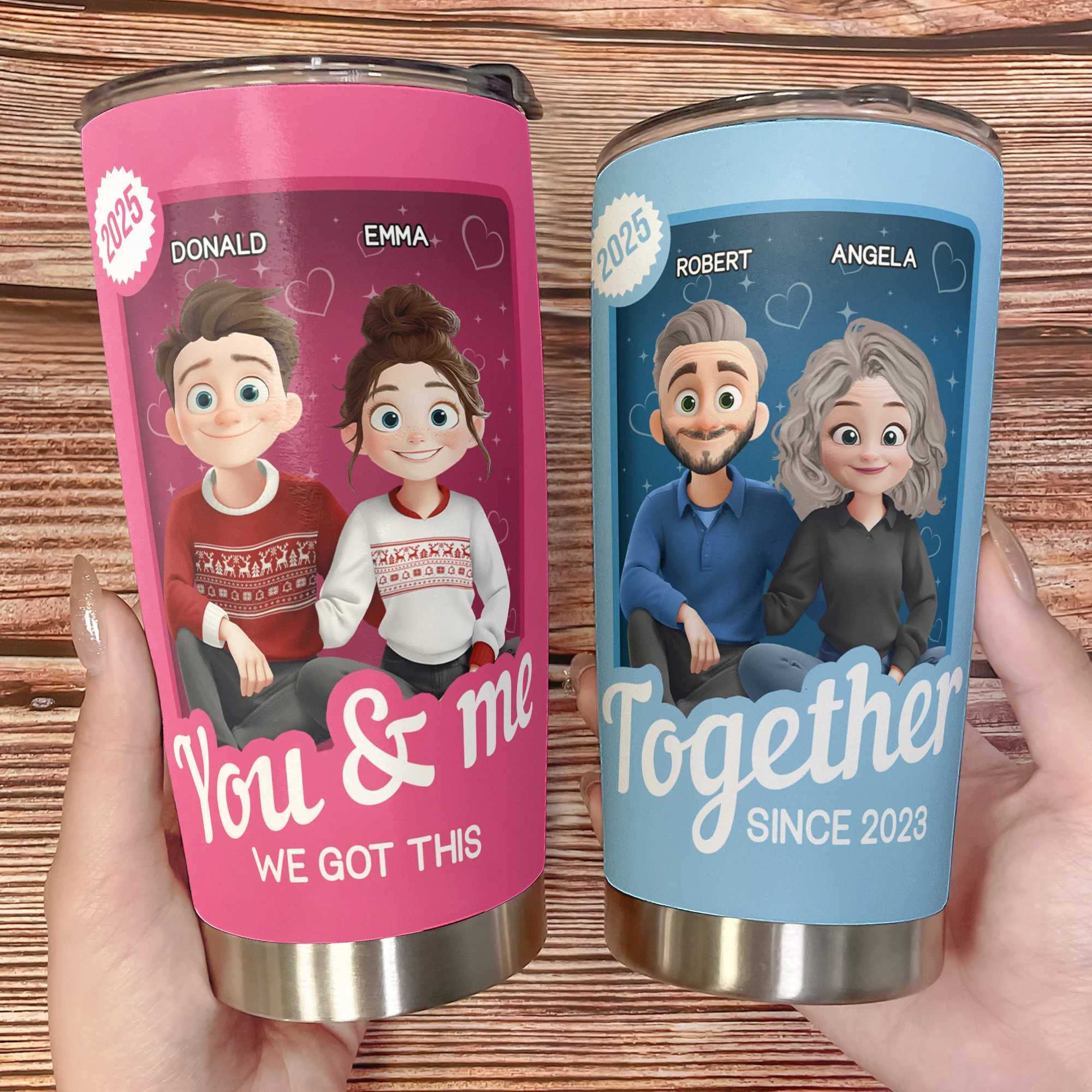You And Me We Got This - Couple Toy Box - Personalized Tumbler Cup - Image 3