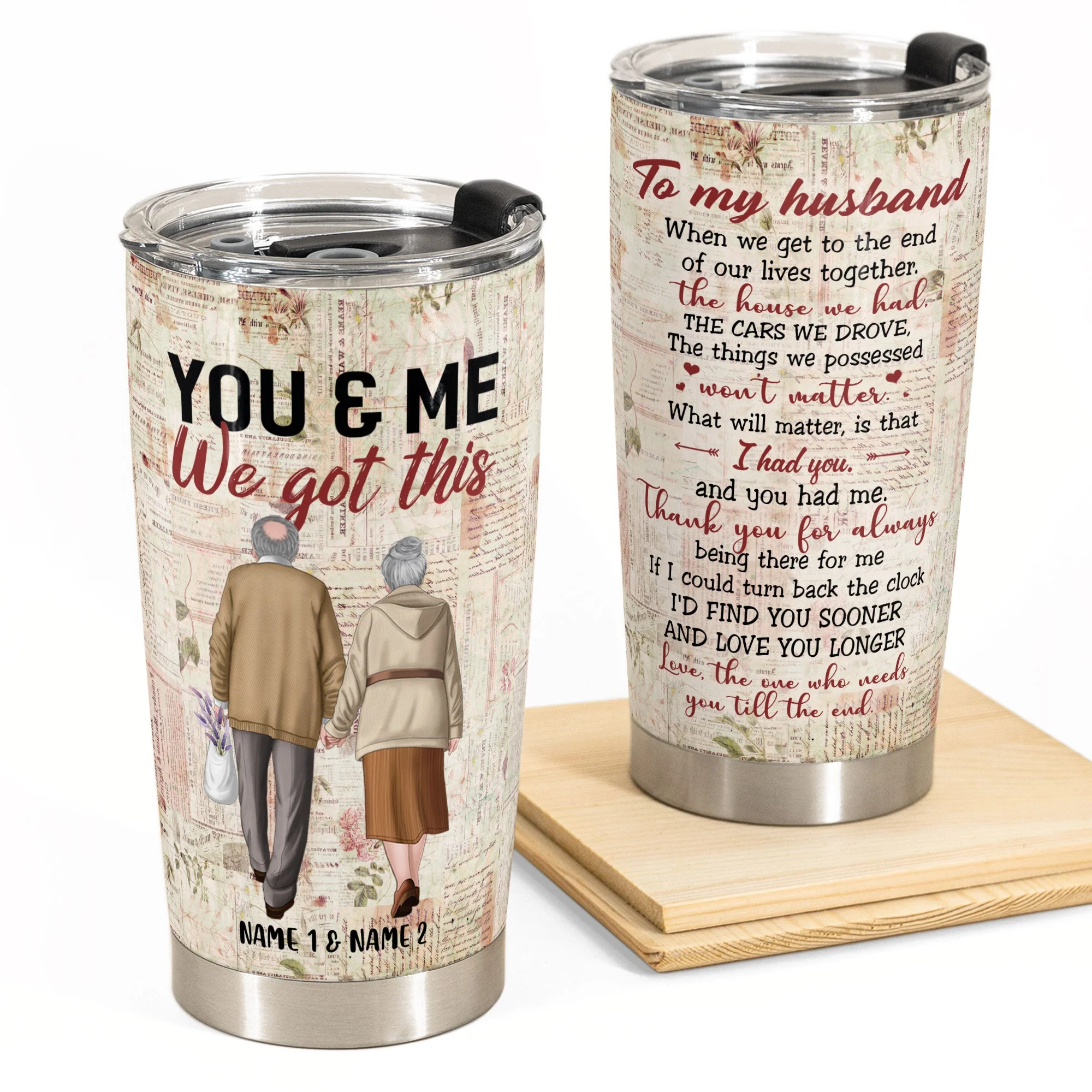 To My Wife, You And Me We Got This - Personalized Tumbler Cup - Image 4