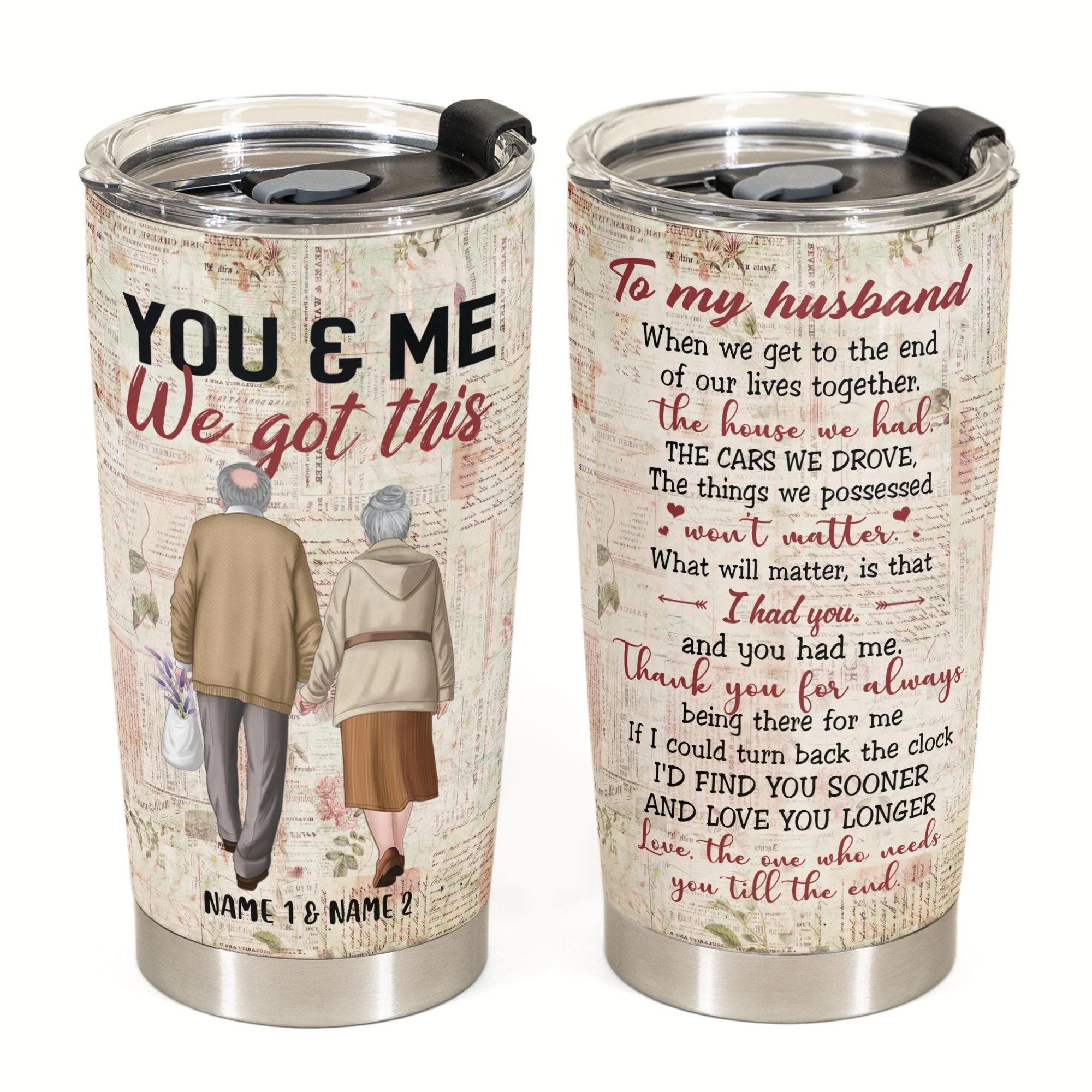 To My Wife, You And Me We Got This - Personalized Tumbler Cup - Image 5