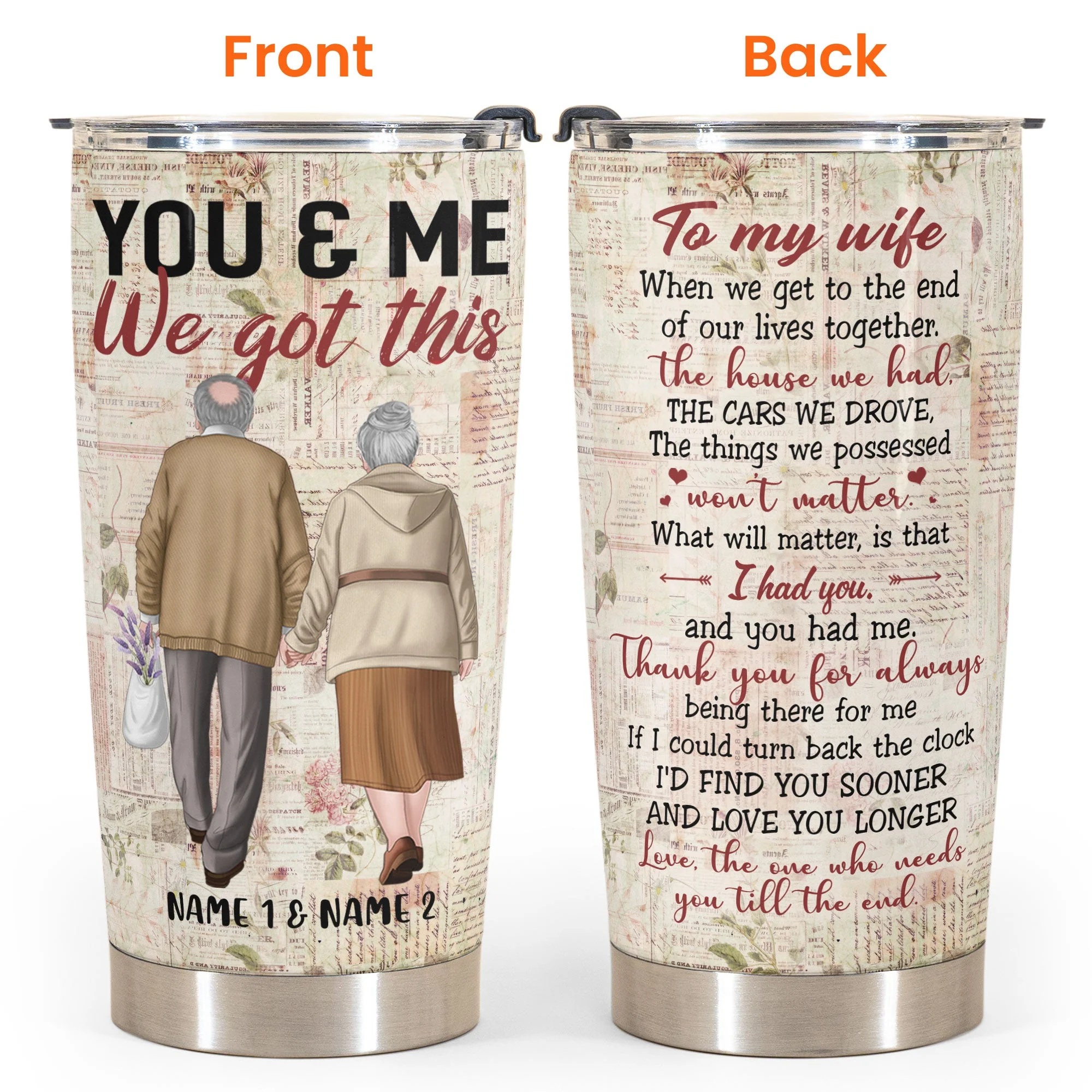 To My Wife, You And Me We Got This - Personalized Tumbler Cup - Image 6