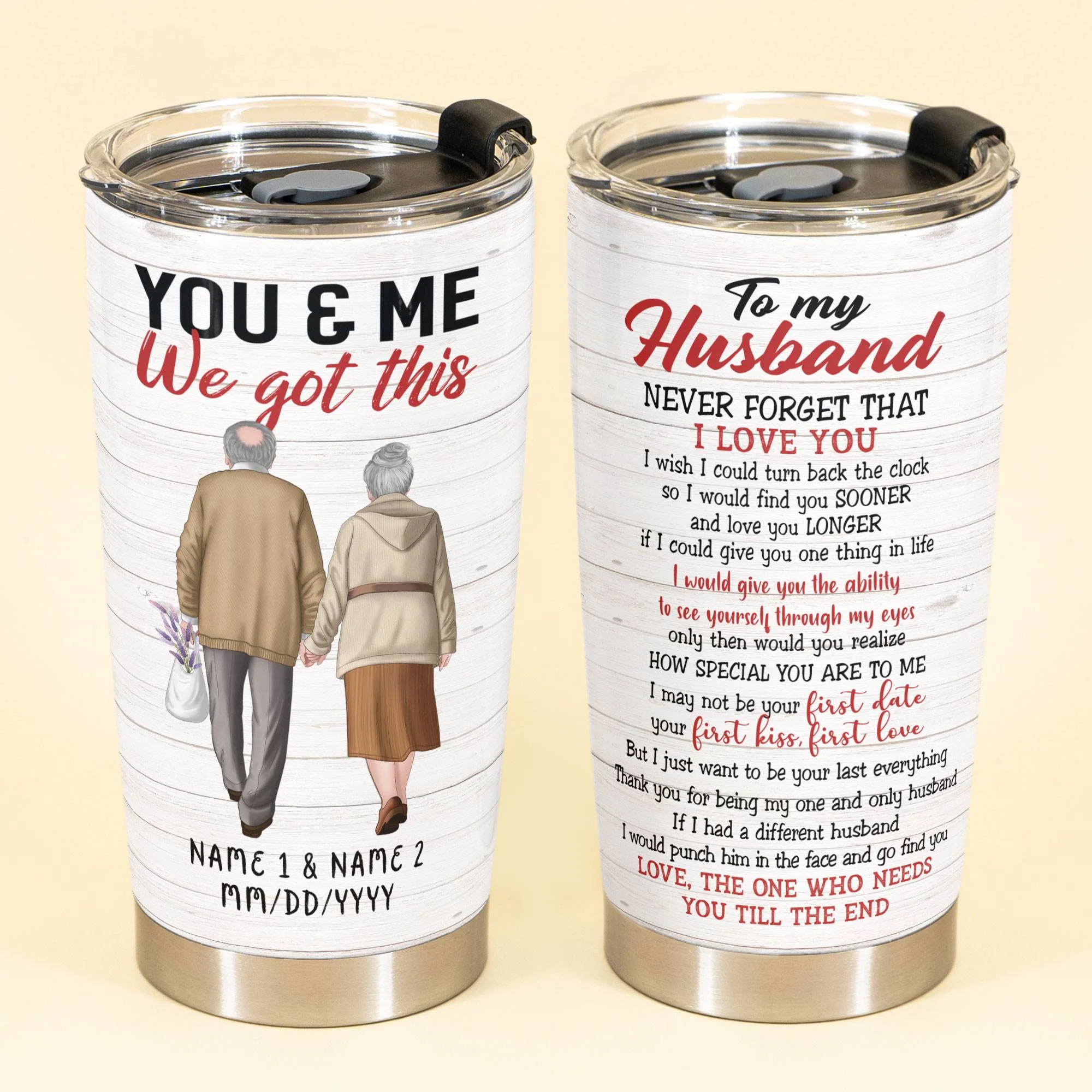 You And Me We Got This - Personalized Tumbler Cup - Image 5