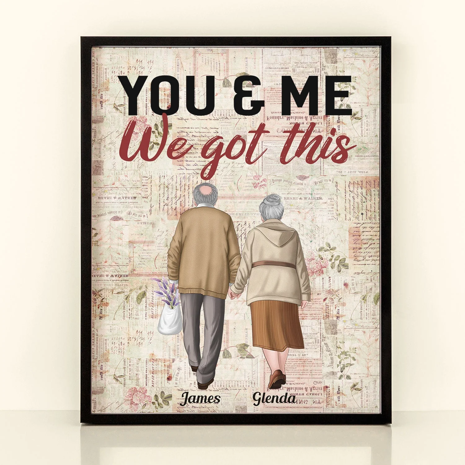 You And Me We Got This - Personalized Poster - Anniversary, Valentine's Day Gift For Husband, Wife - Image 3