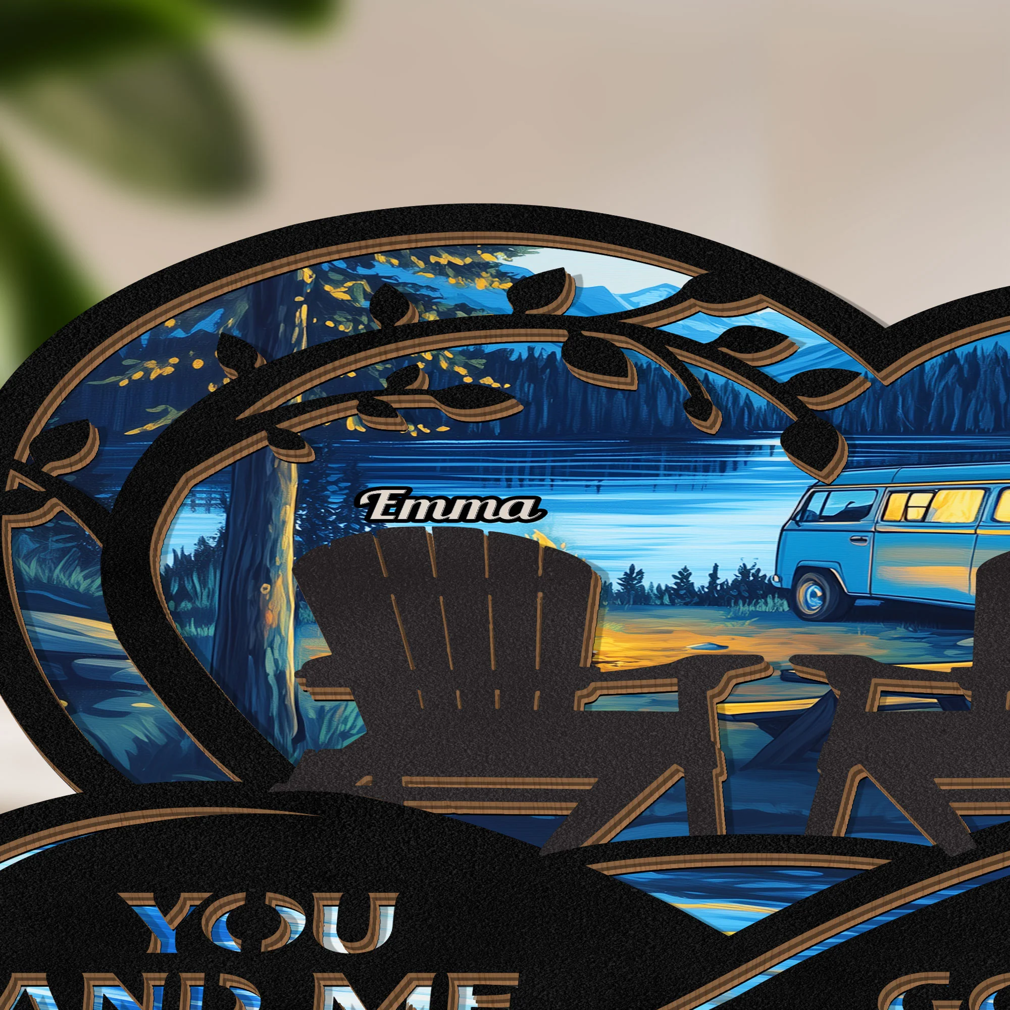 You And Me We Got This - Personalized Wood And Acrylic Night Light - Image 3