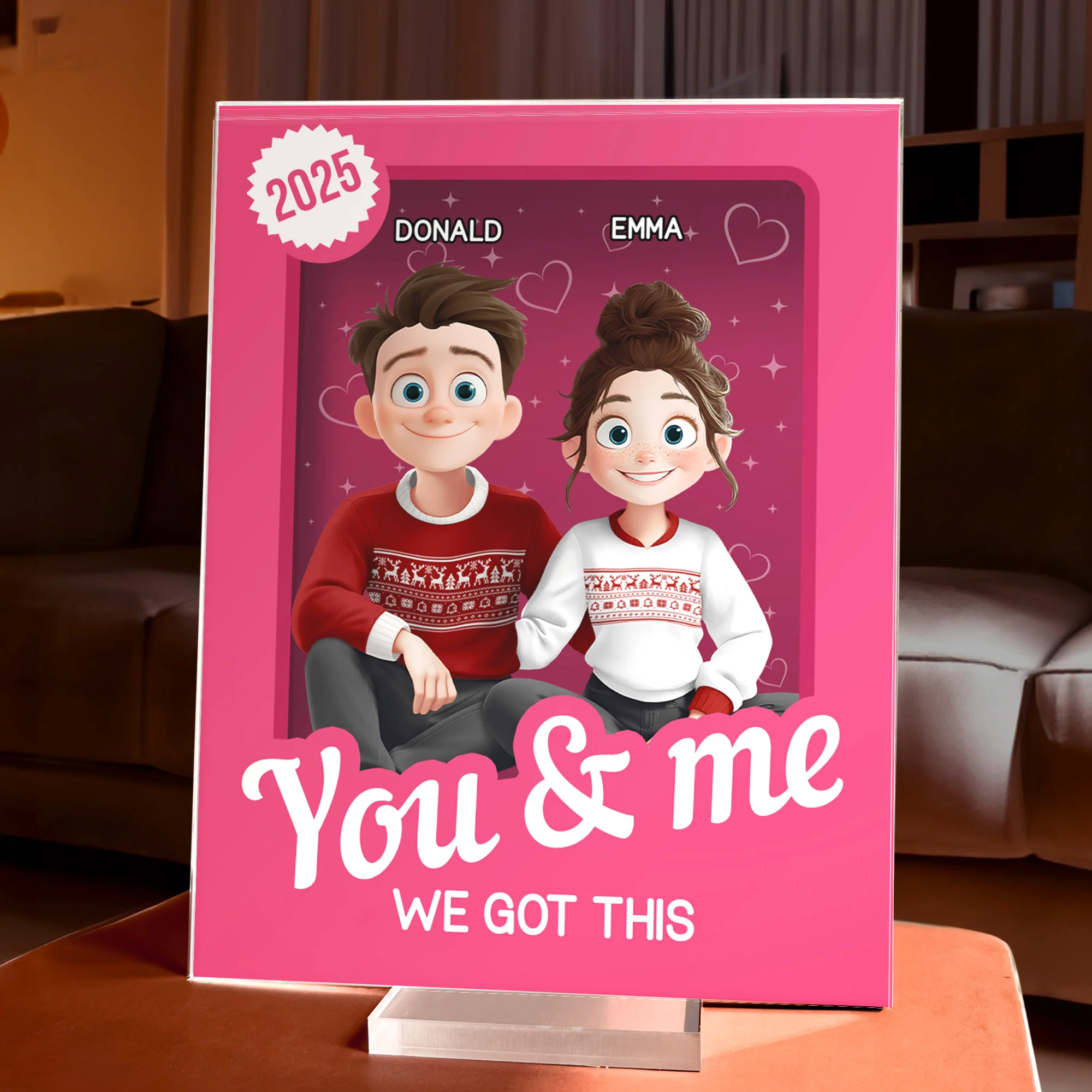 You And Me We Got This Toy Box - Personalized Acrylic Plaque - Image 4