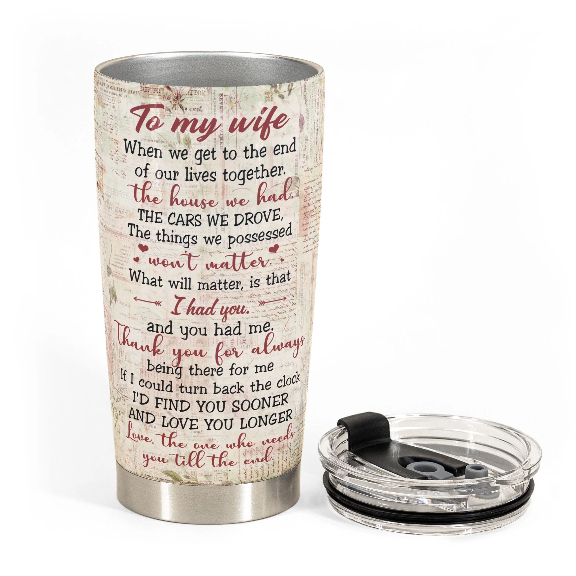 You And Me We Got This Ver 2  - Personalized Tumbler Cup - Anniversary, Valentine's Day Gift For Wife - Old Couple - Image 3