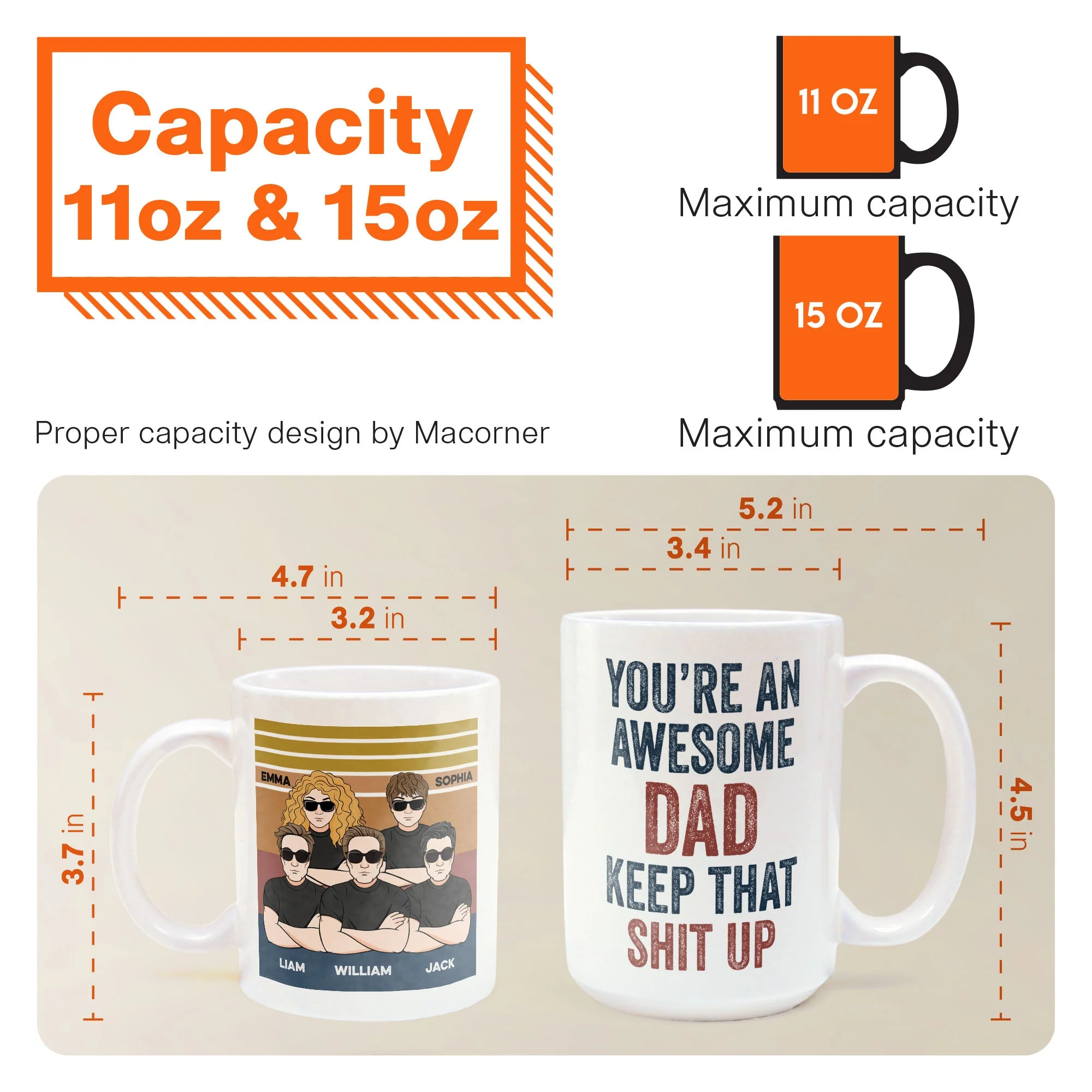You Are An Awesome Dad - Personalized Mug - Father's Day Gift For Father, Dad, Papa - Image 6