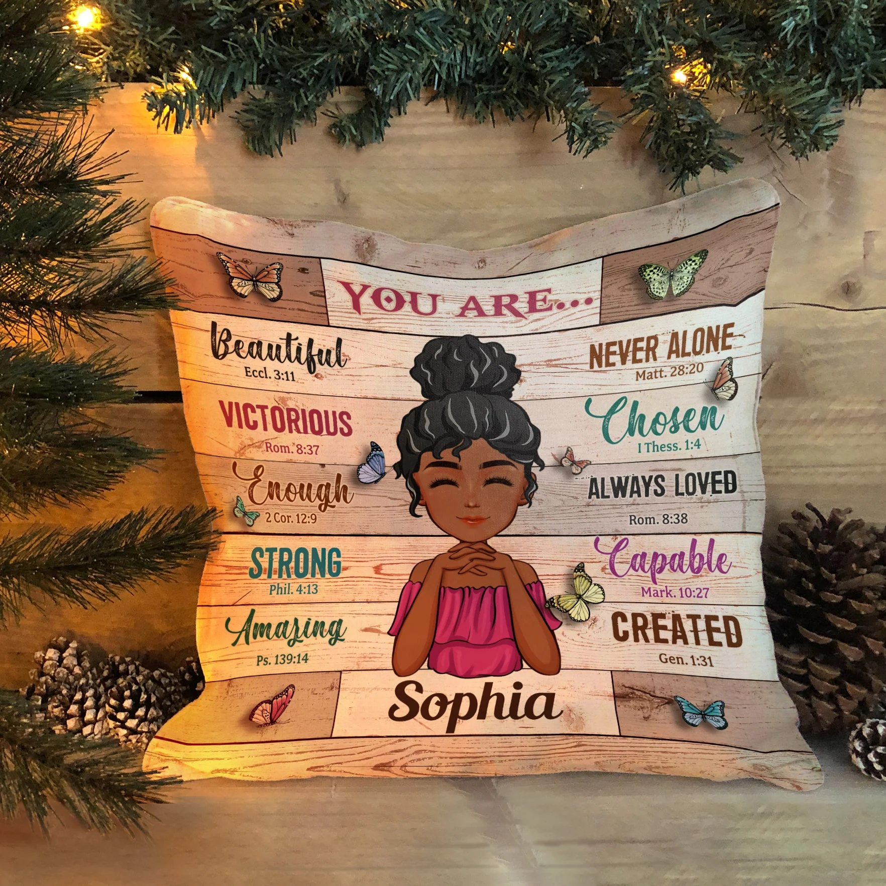 You Are Beautiful New Version - Personalized Pillow (Insert Included) - Image 2