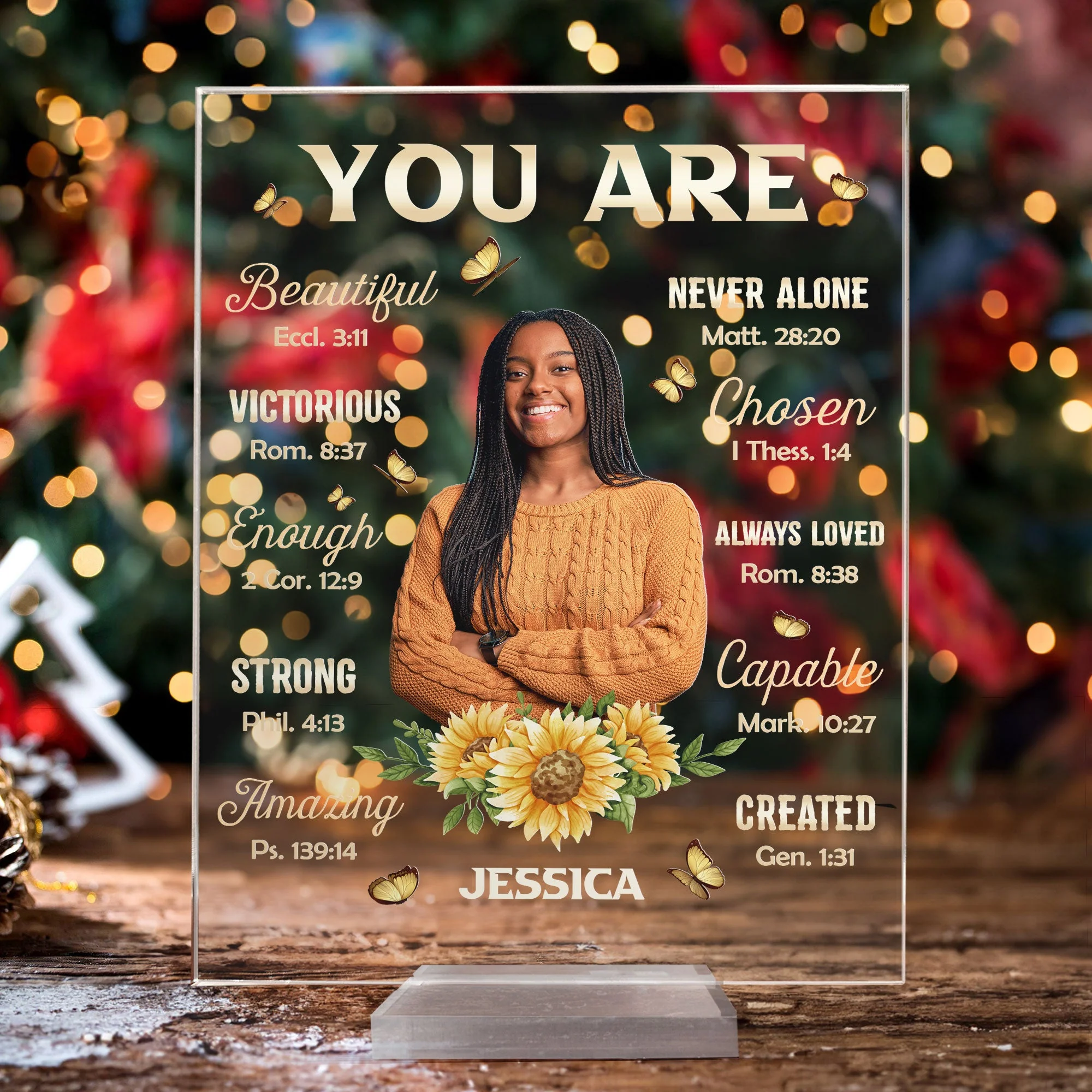 You Are Beautiful Victorious - Personalized Acrylic Photo Plaque - Image 2