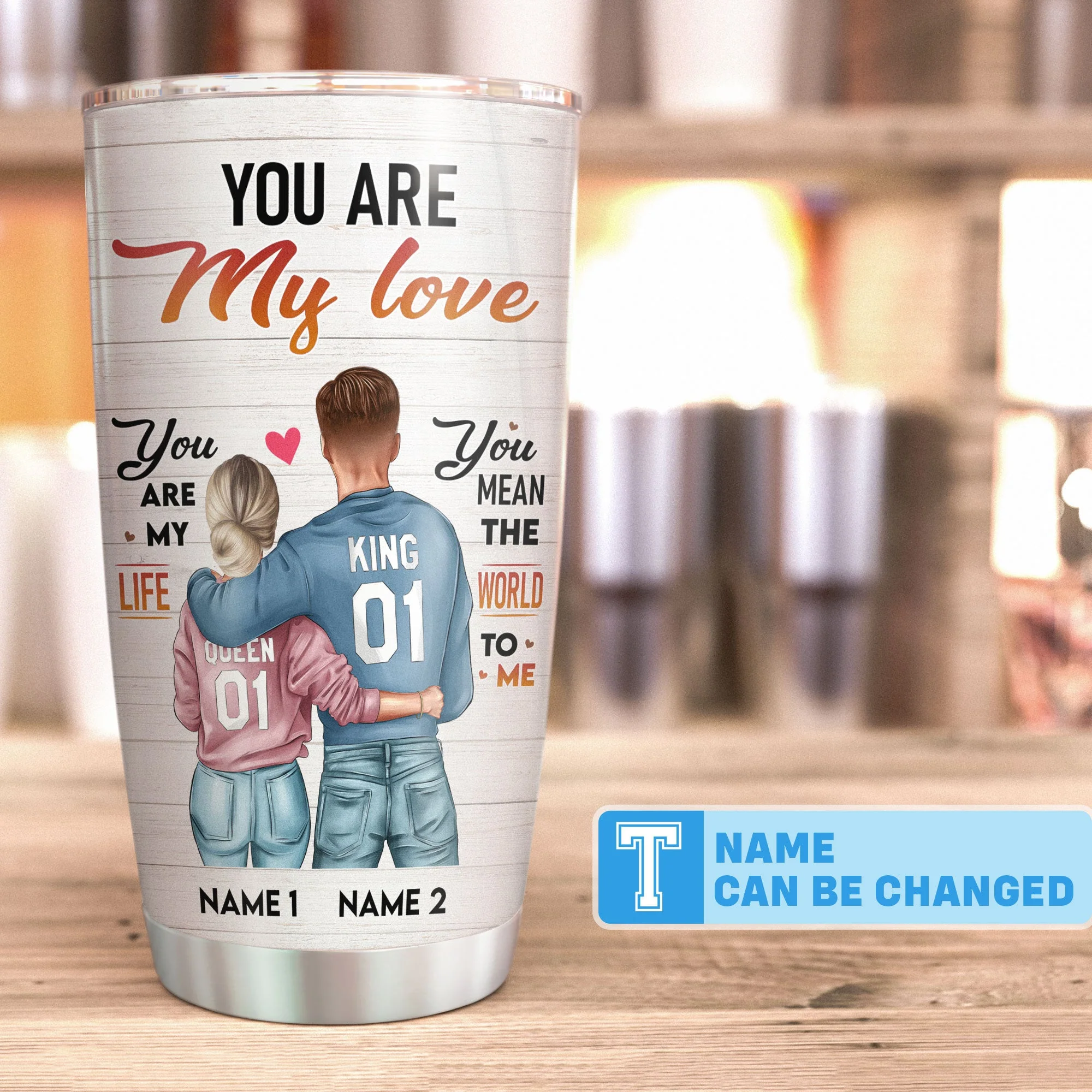 You Are My Love You Are My Life - Personalized Tumbler Cup - Image 4