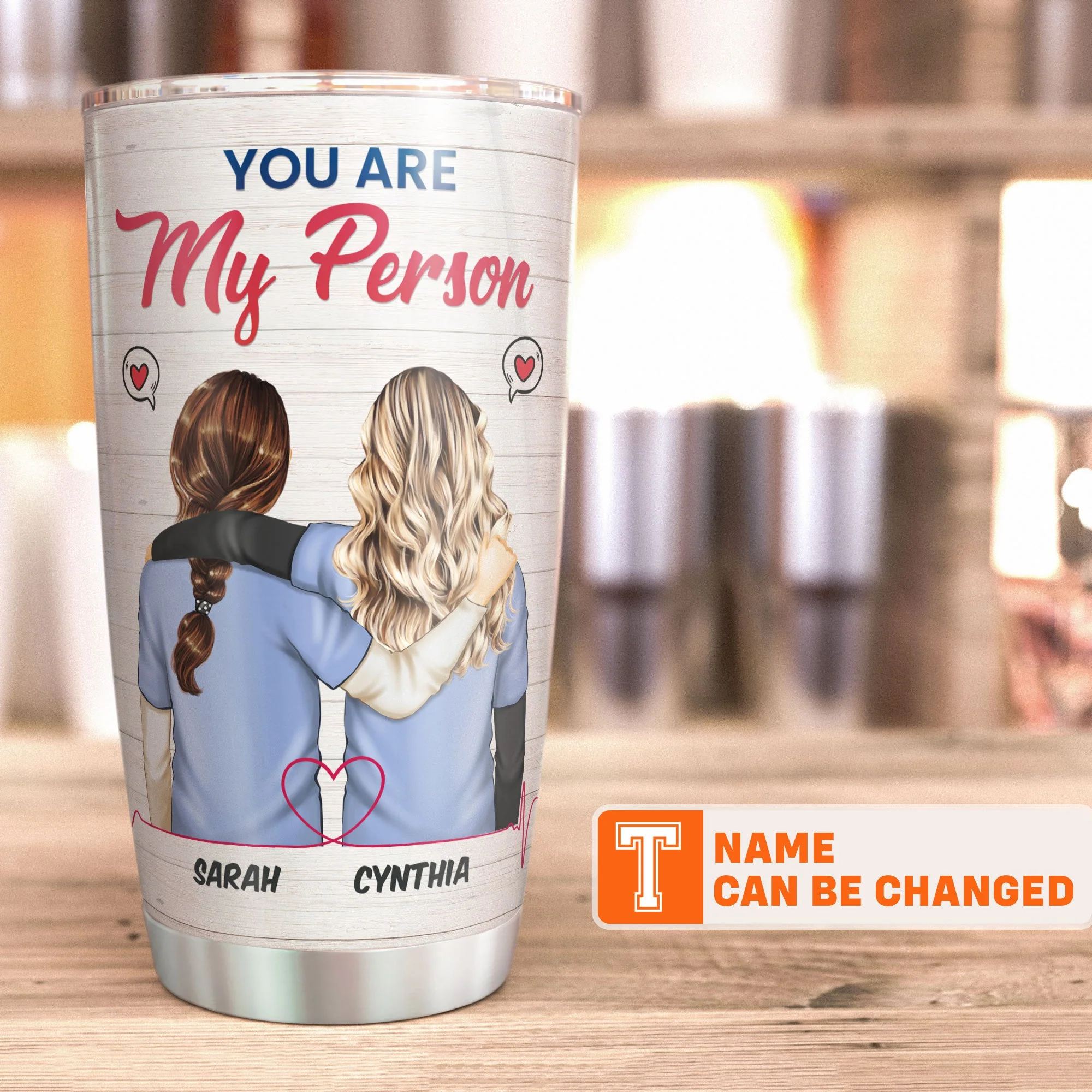 You Are My Person Coworker - Personalized Tumbler Cup - Image 4