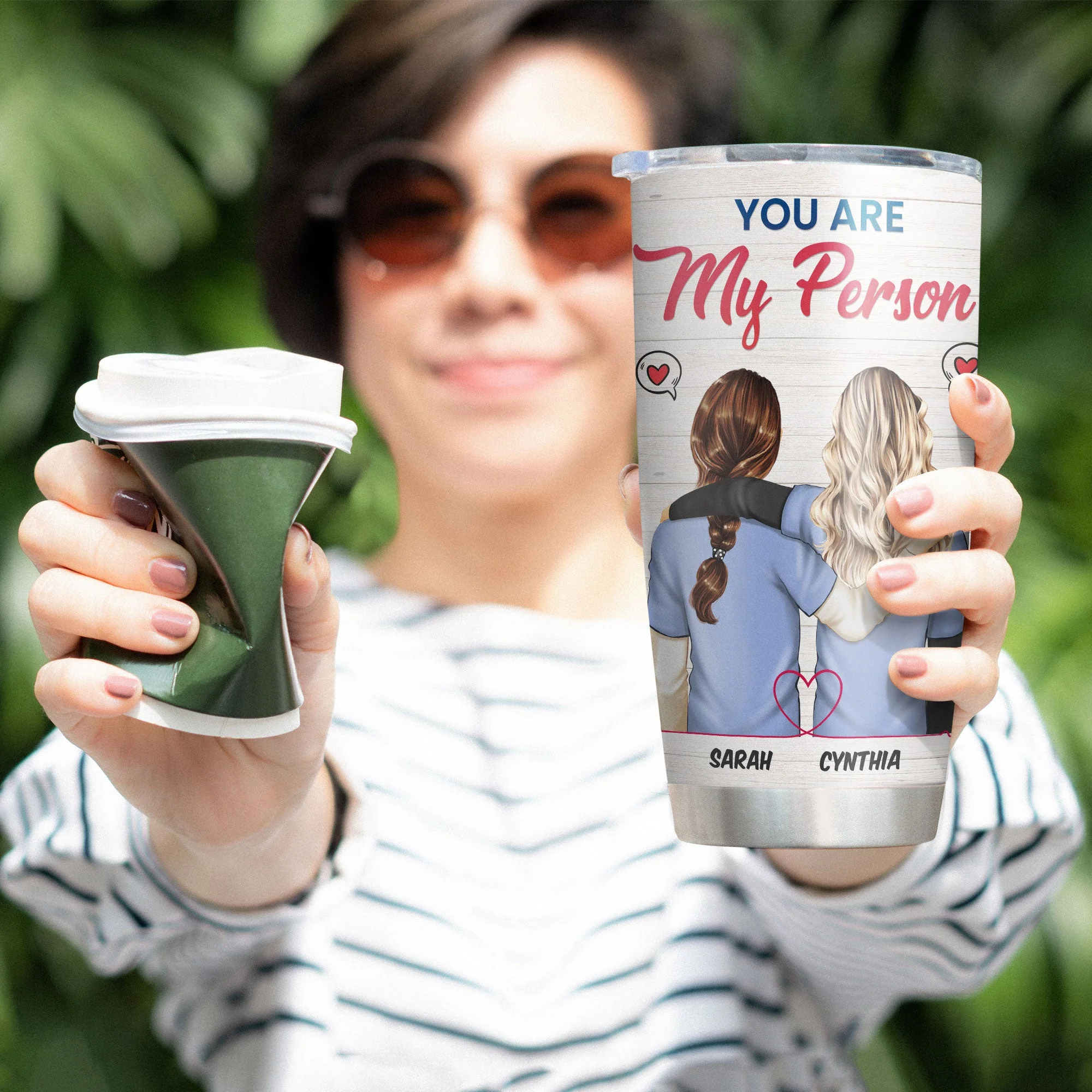 You Are My Person Coworker - Personalized Tumbler Cup - Image 5