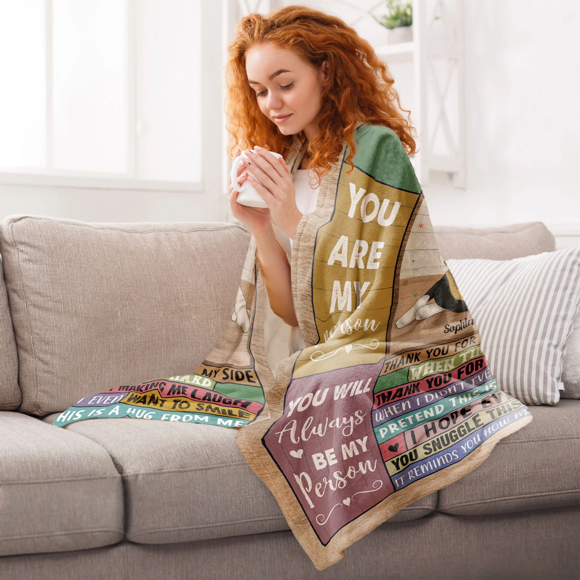You Are My Person - Personalized Blanket - Christmas, New Year Gift For Sisters, Sistas, Besties, Soul Sisters - Image 5