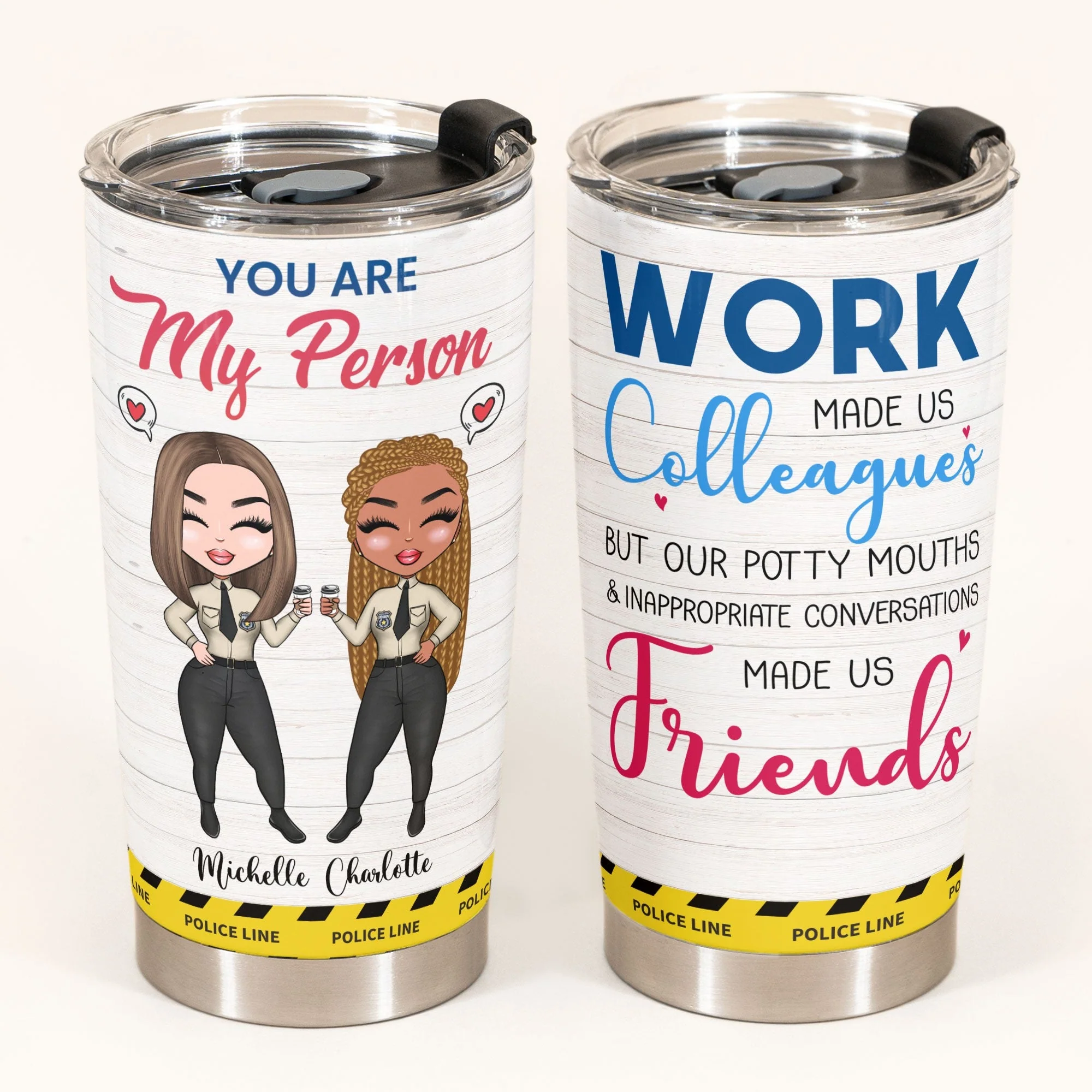 You Are My Person  - Personalized Tumbler Cup - Gift For Police Friends - Image 2
