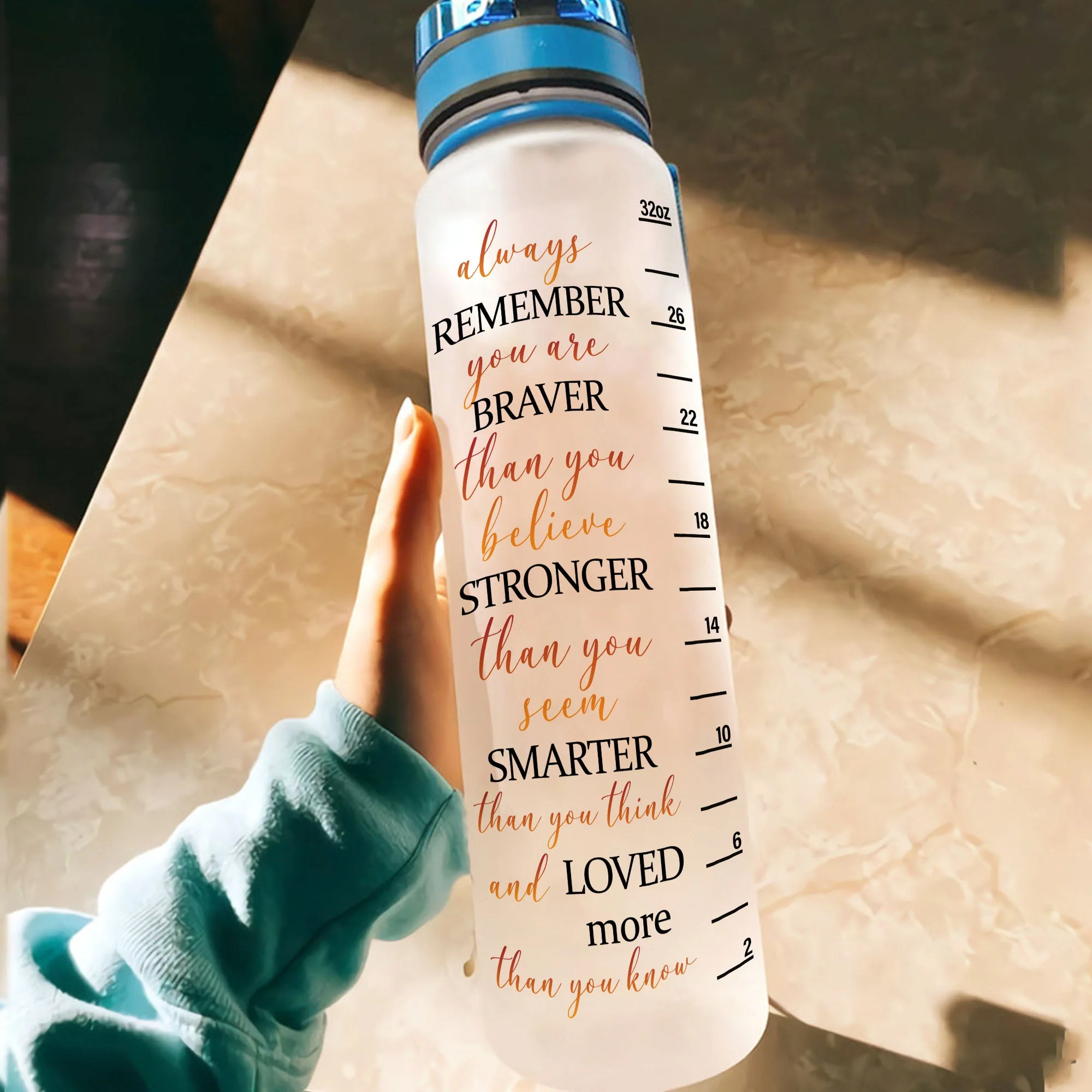 You Are My Person - Personalized Water Tracker Bottle - Image 3