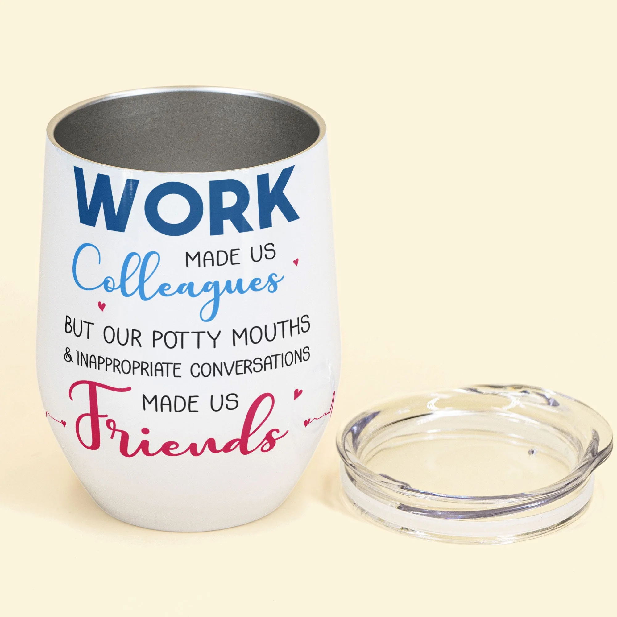 You Are My Person - Personalized Wine Tumbler - Gift For Best Friends - Cartoon Nurse - Image 3