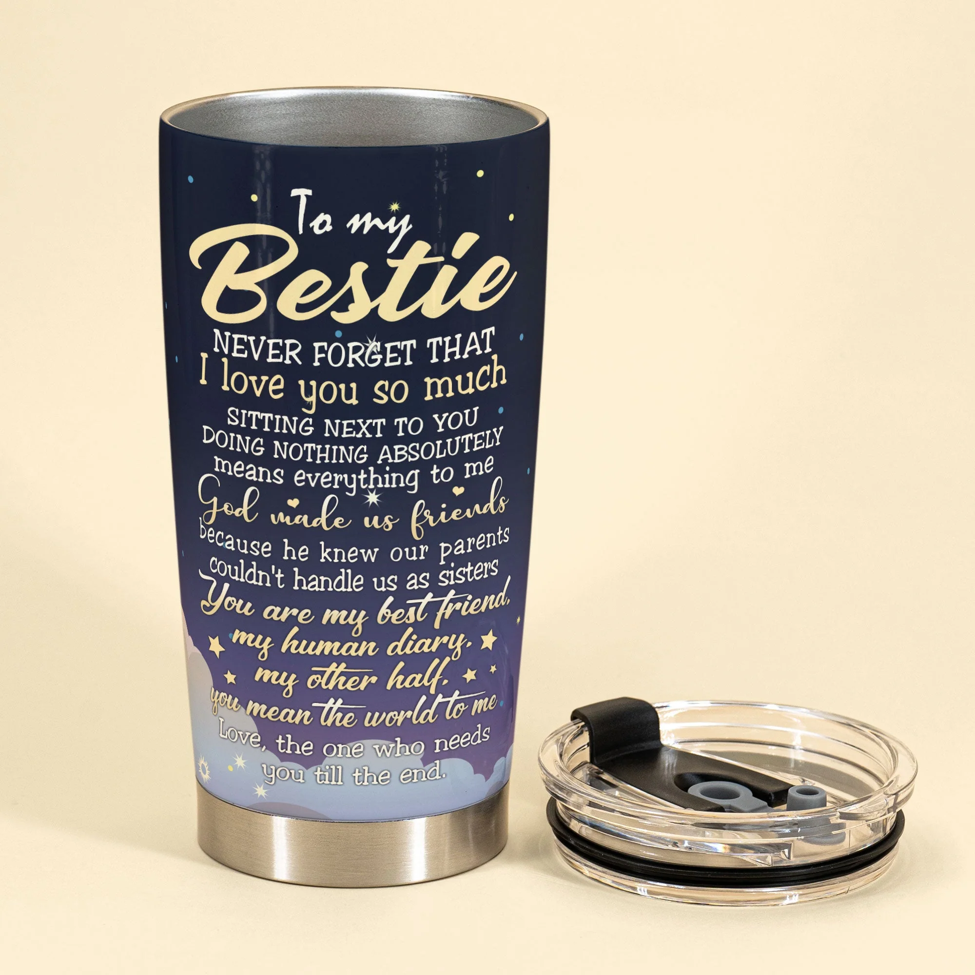 You Are My Person You Mean The World To Me, Friend Custom Tumbler, Gift For Friends, Best Friends, Besties, Girls - Image 3