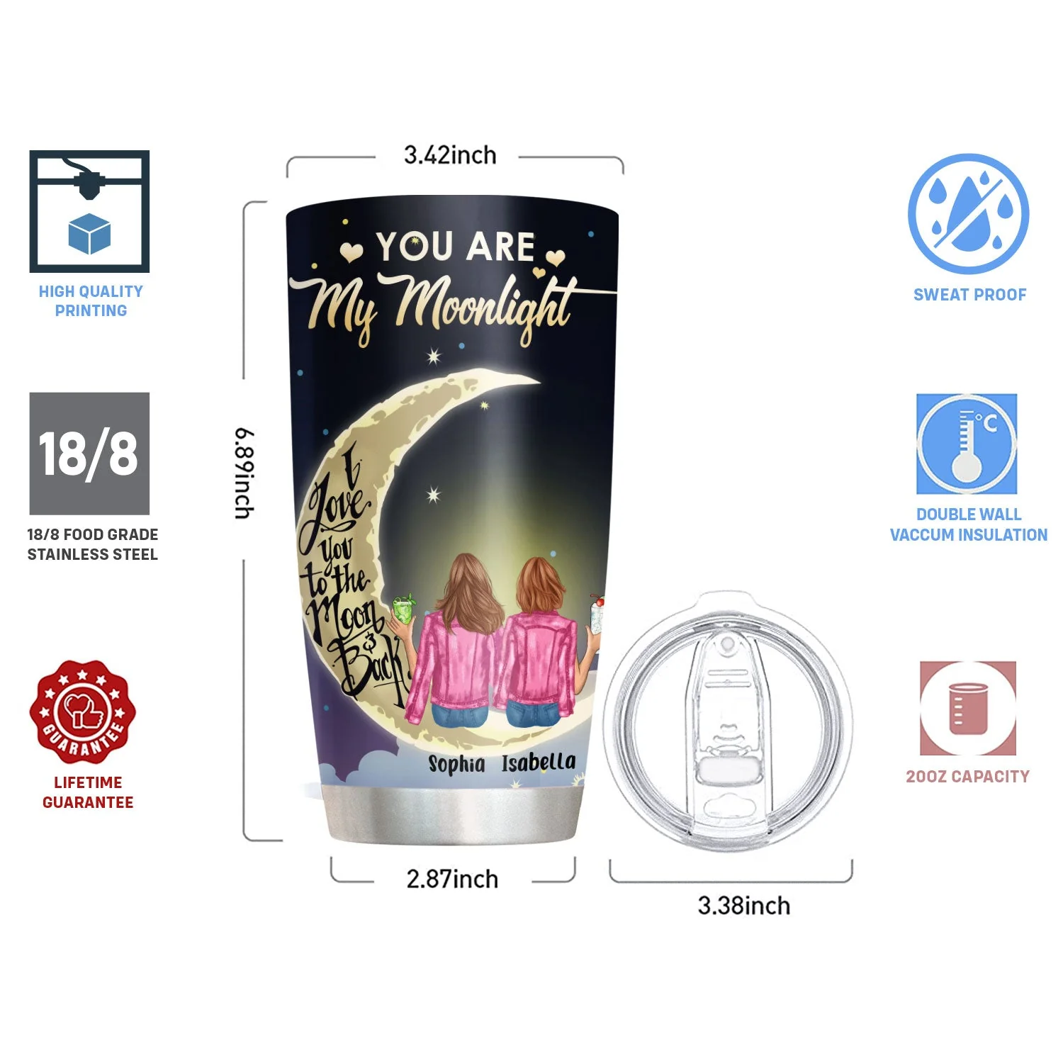 You Are My Person You Mean The World To Me, Friend Custom Tumbler, Gift For Friends, Best Friends, Besties, Girls - Image 4