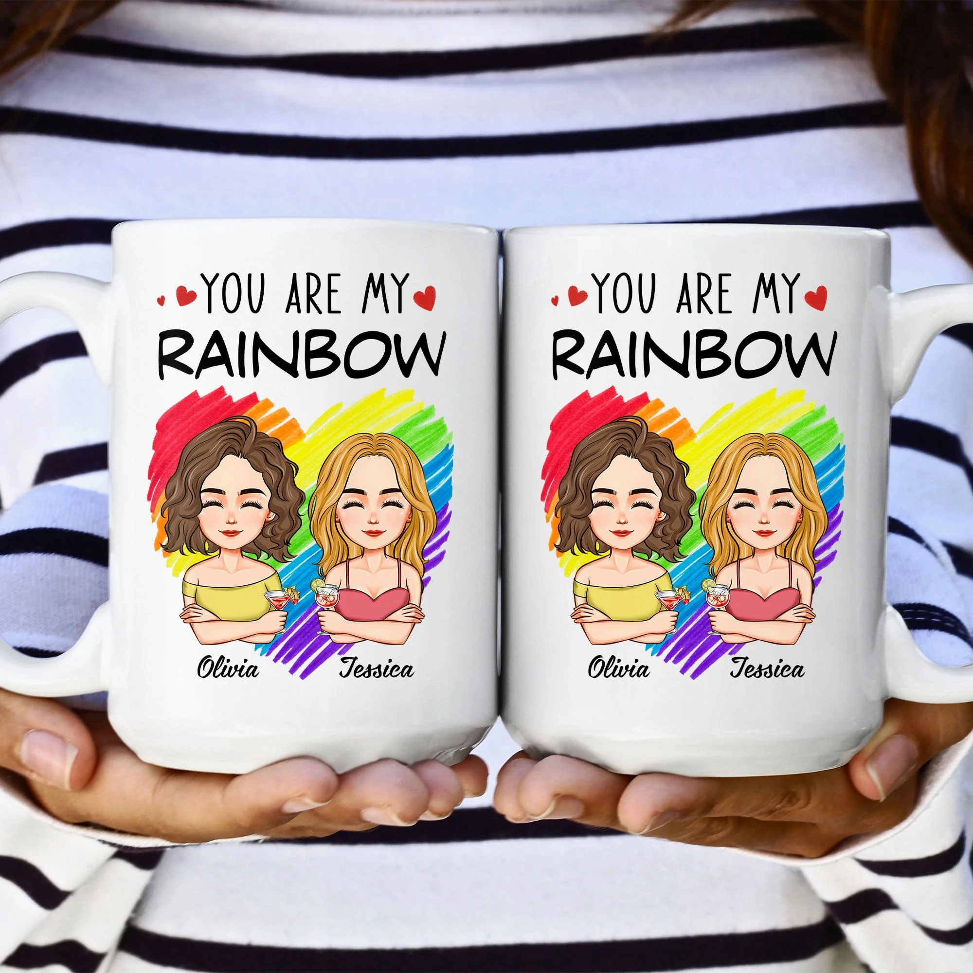 You Are My Rainbow - Personalized Mug - Image 7