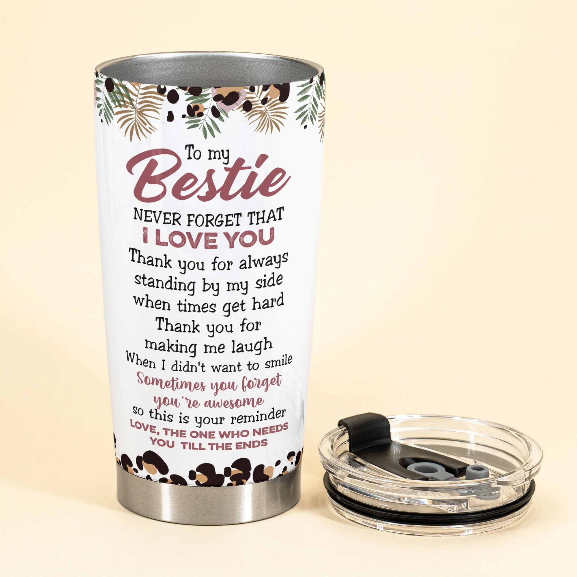 You Are My Soul Sister - Personalized Tumbler Cup - Anniversary, Birthday Gift For Friend, Soul Sister, Bff, Bestie, Best Friend - Image 4