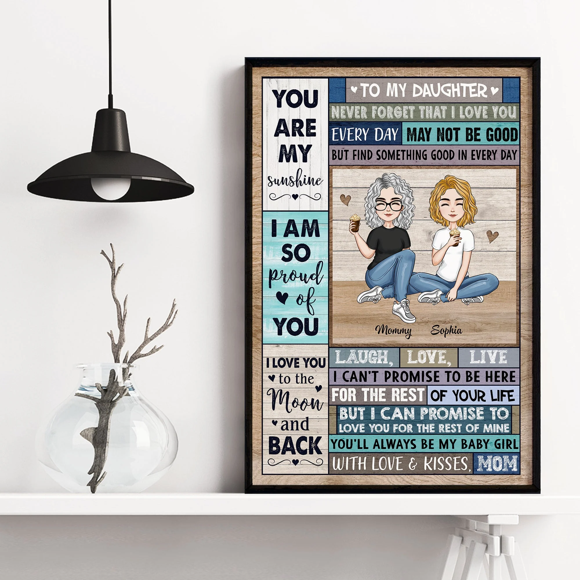 You Are My Sunshine - Personalized Poster/Wrapped Canvas - Image 3