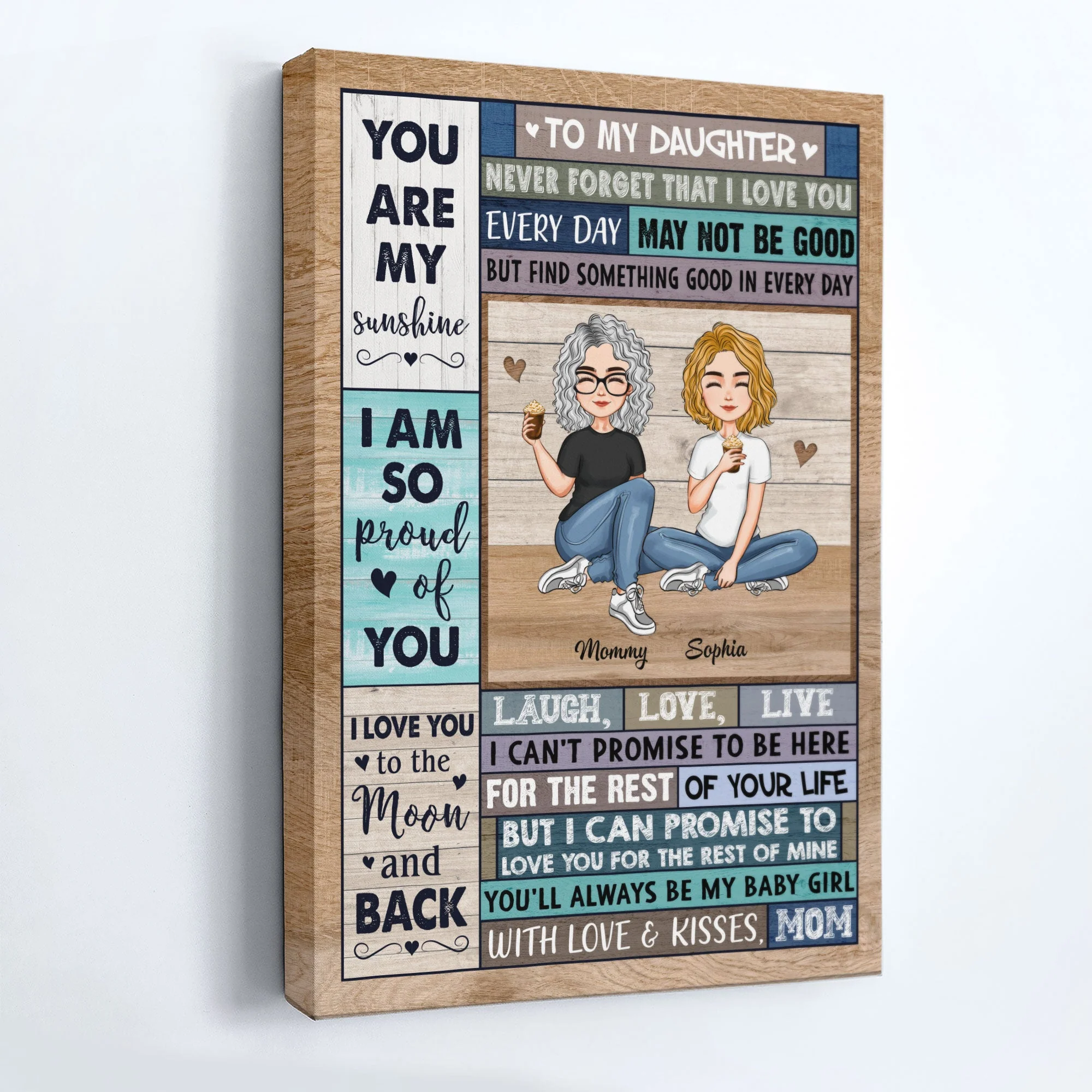 You Are My Sunshine - Personalized Poster/Wrapped Canvas - Image 6