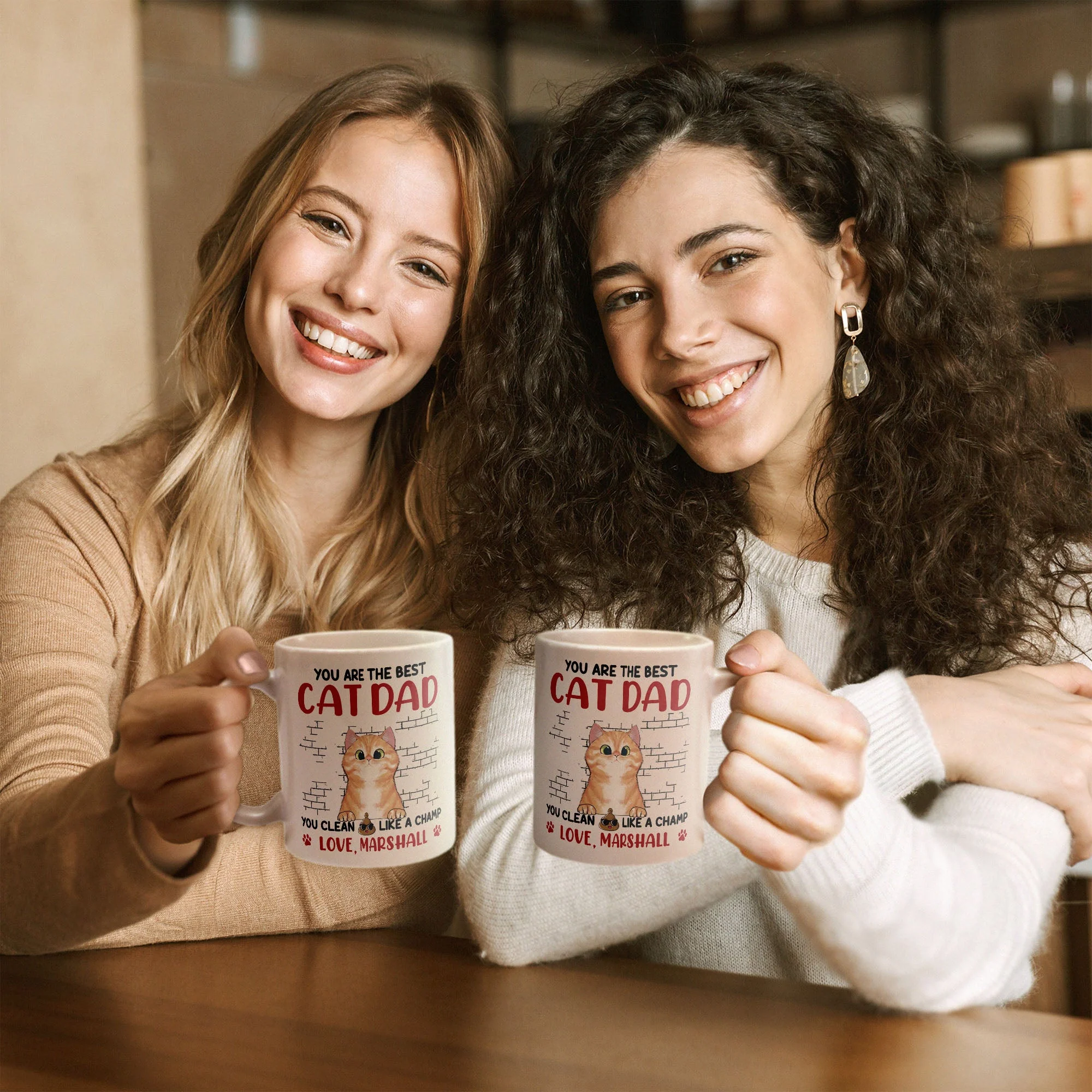 You Are The Best Cat Dad - Personalized Mug - Image 4