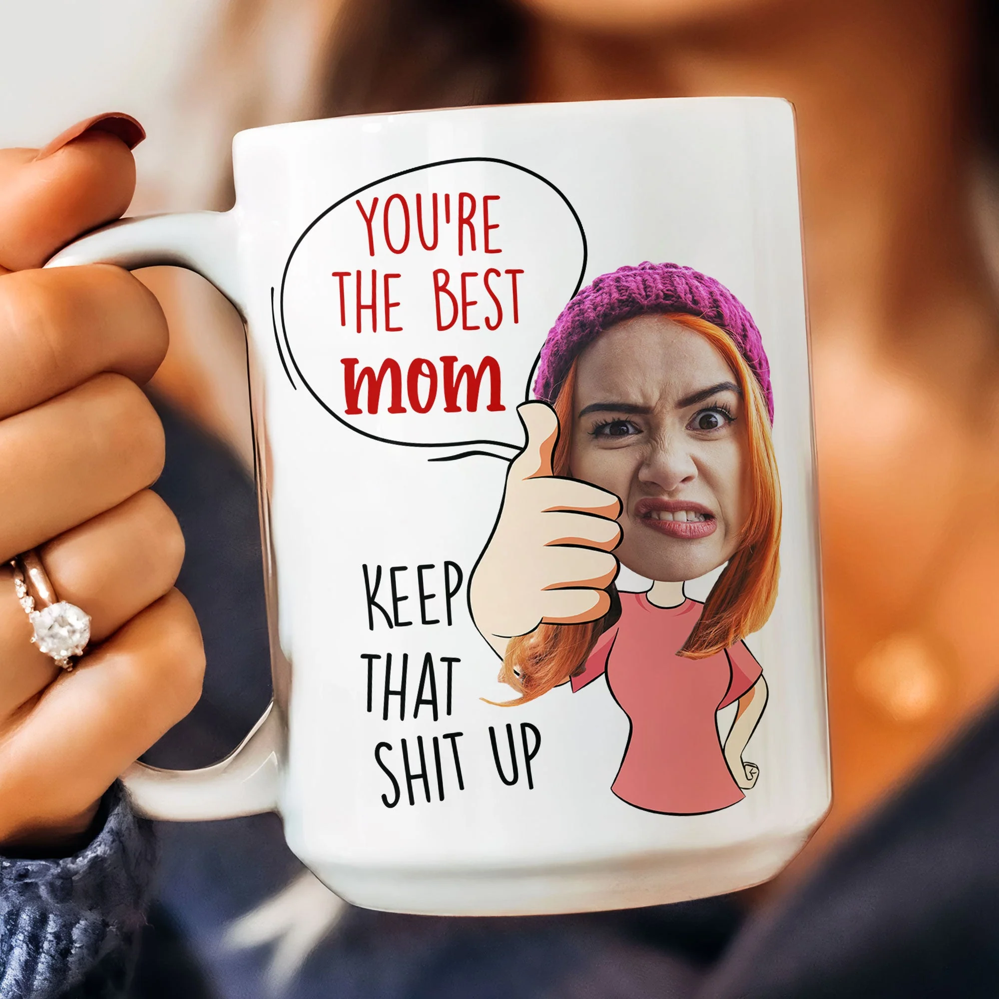 You Are The Best Mom - Personalized Photo Mug - Image 6