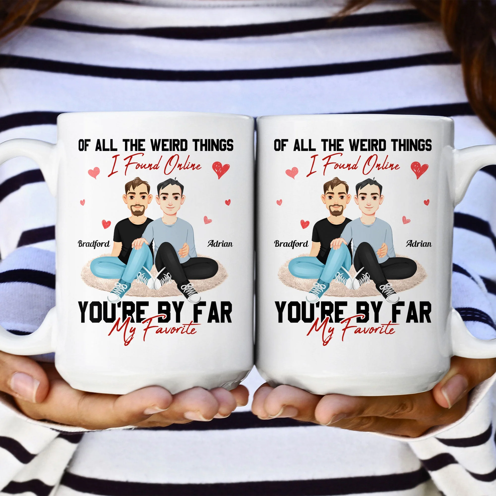 You Are The Best Thing I Ever Found On The Internet - Personalized Mug - Image 2