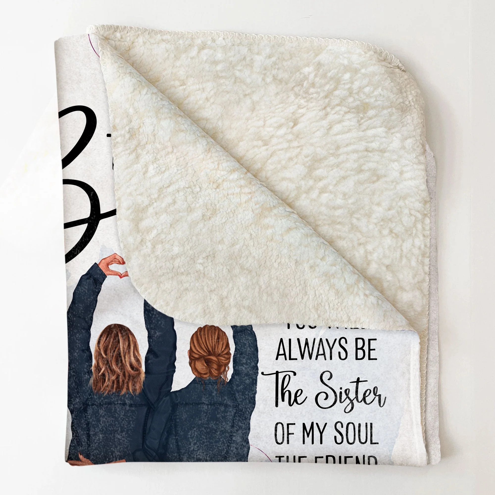You Are The Sister I Got Choose - Personalized Friend Blanket - Image 5