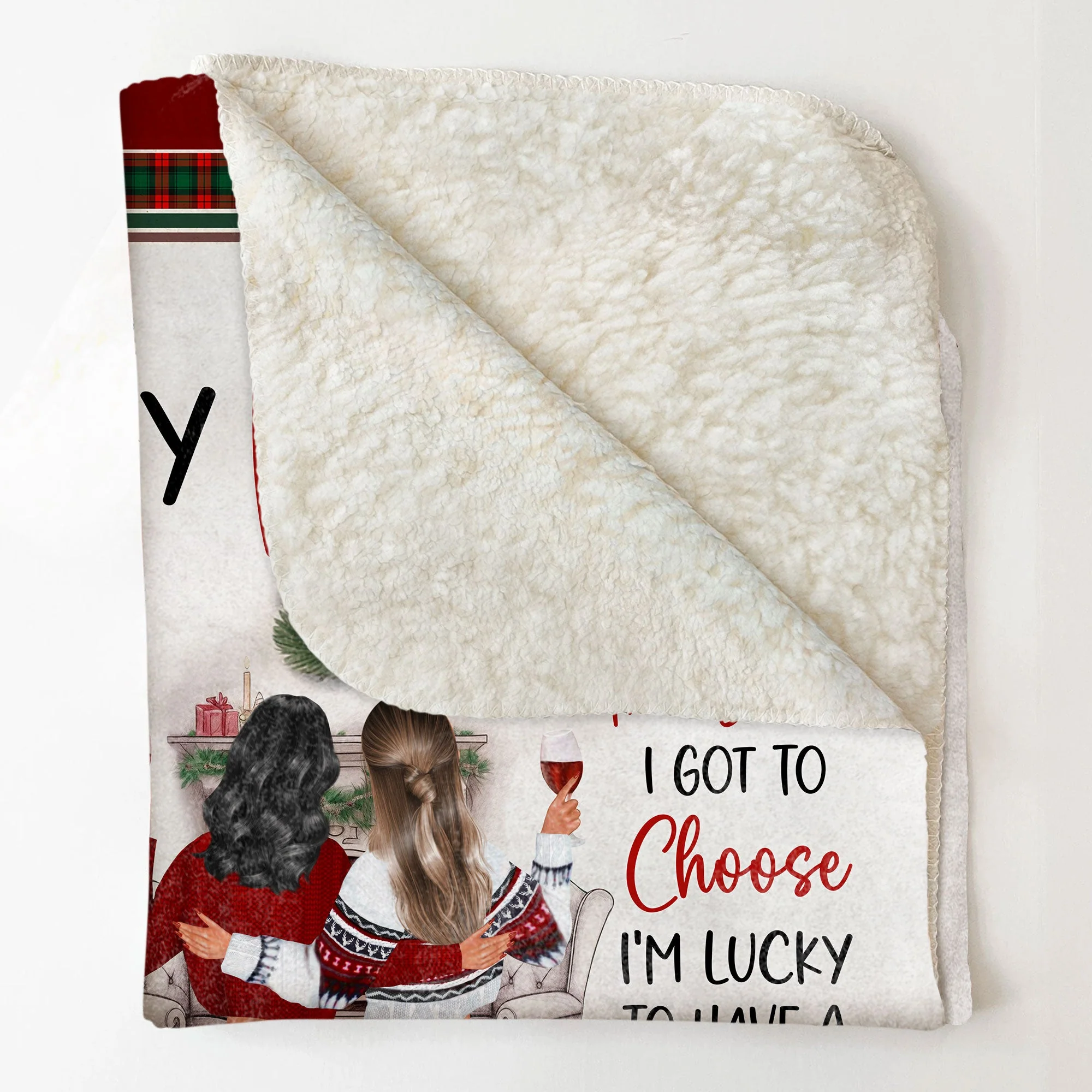 You Are The Sister I Got To Choose Friendship - Personalized Friend Blanket - Image 4