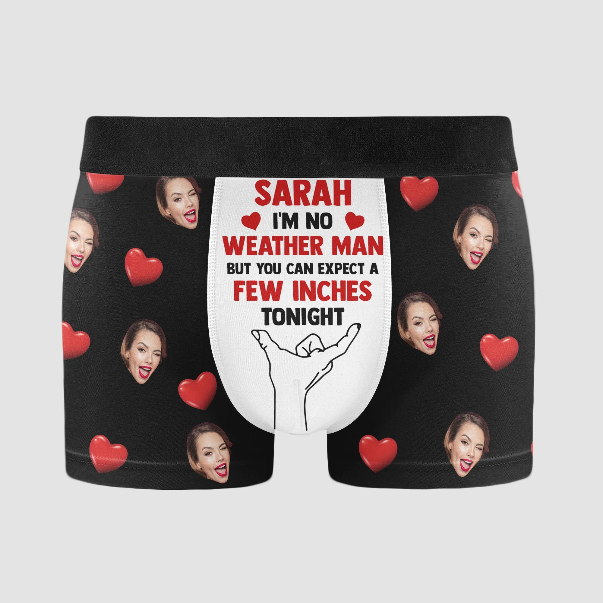 You Can Expect A Few Inches Tonight - Personalized Photo Men's Boxer Briefs - Image 4