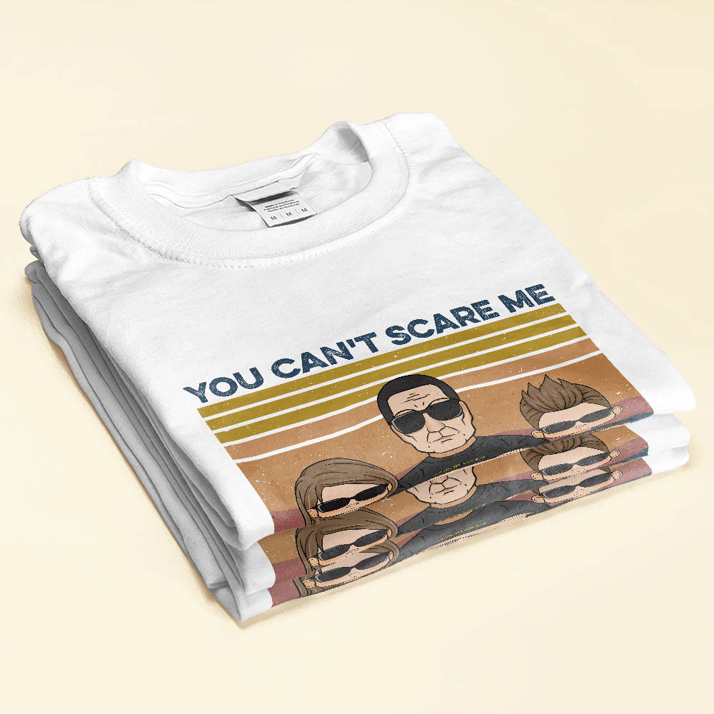 You Can't Scare Me, I Have Four Children, Family Custom Shirt, Gift For Family - Image 2