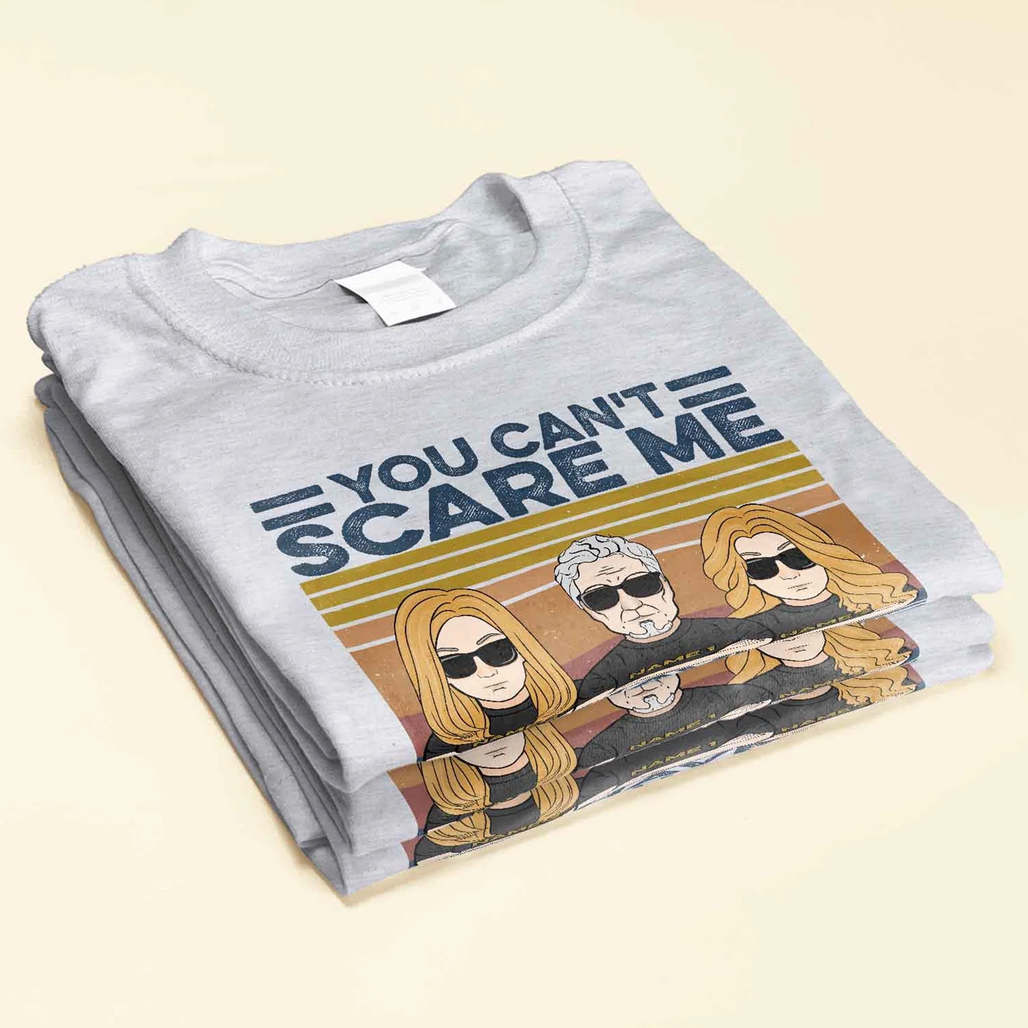 You Can't Scare Me I Have Daughters - Personalized Shirt - Father And Daughter Illustration - Image 2
