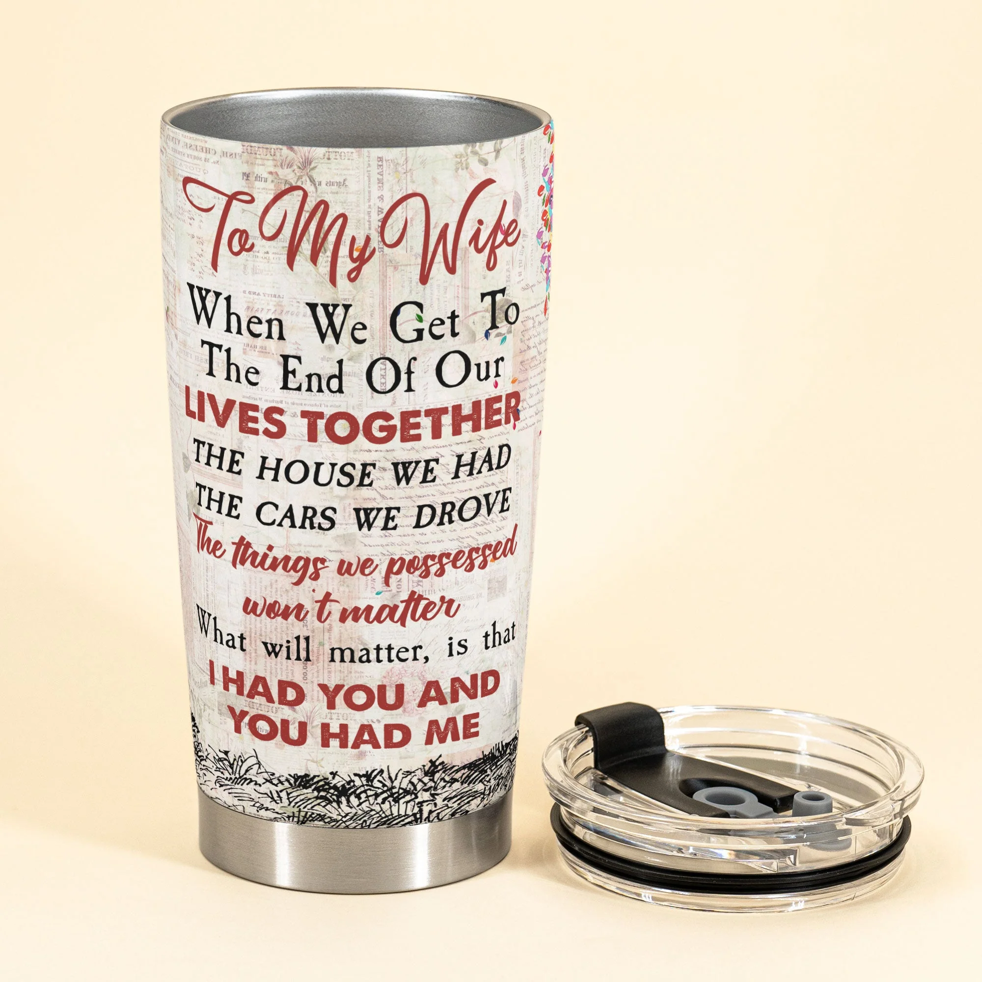 You Had Me & I Had You - Personalized Tumbler Cup - Birthday, Anniversary Gift For Wife, Husband - Image 3