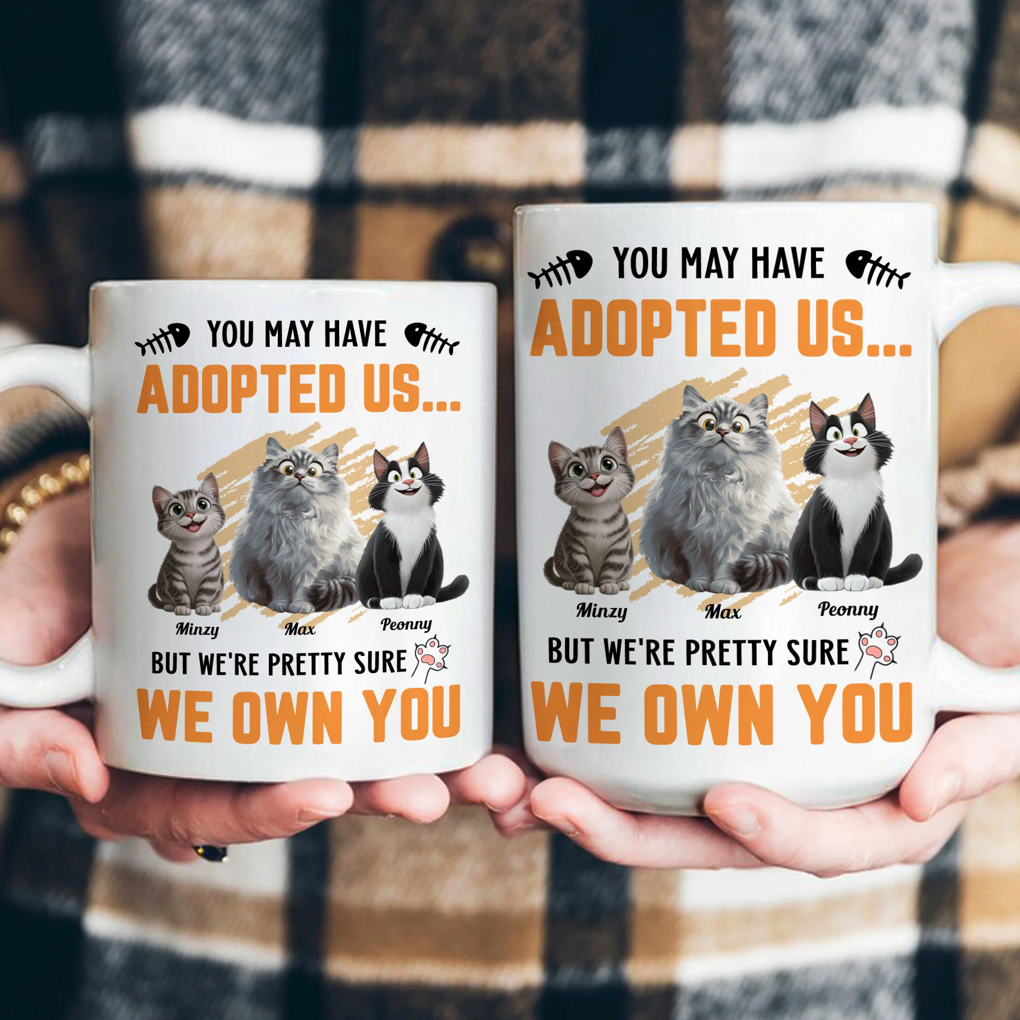 You May Have Adopted Us - Personalized Mug - Image 3