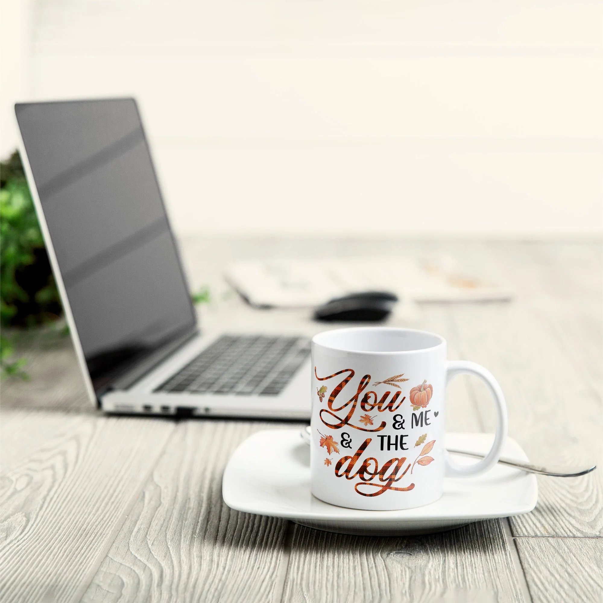 You & Me And The Dog - Personalized Mug - Image 6